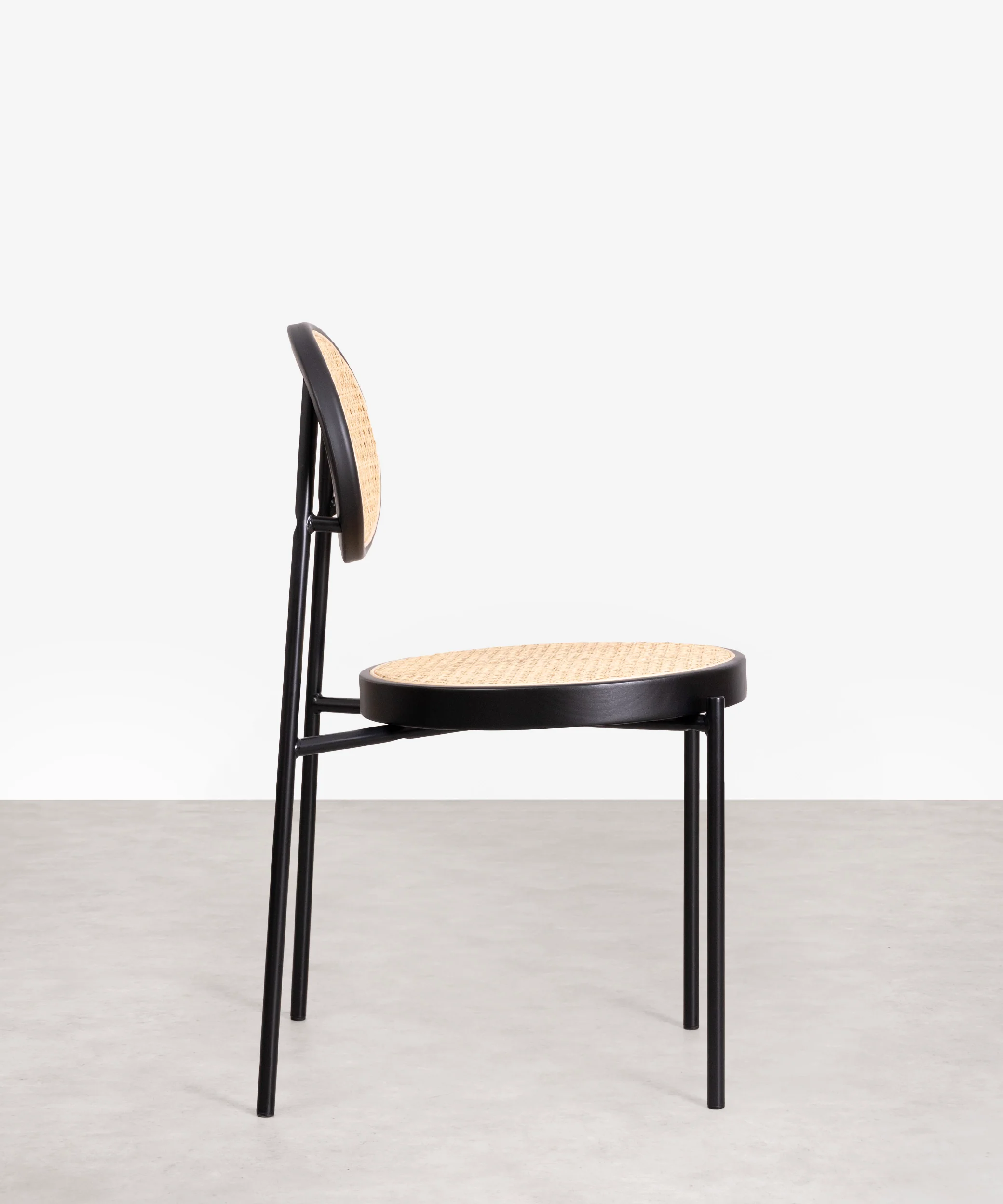 Silla de Comedor en Ratán y Metal Lora - Image 3