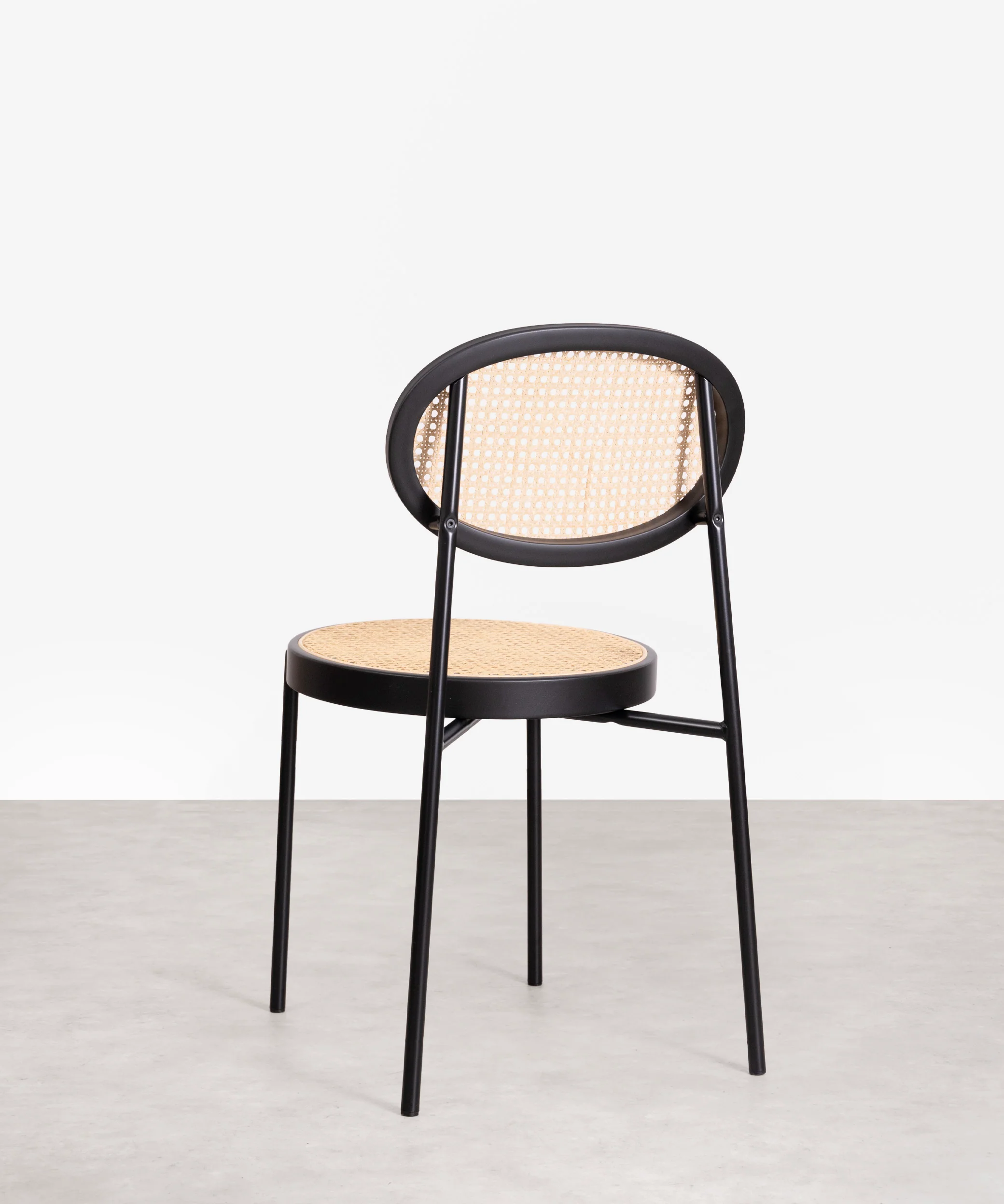 Silla de Comedor en Ratán y Metal Lora - Image 4