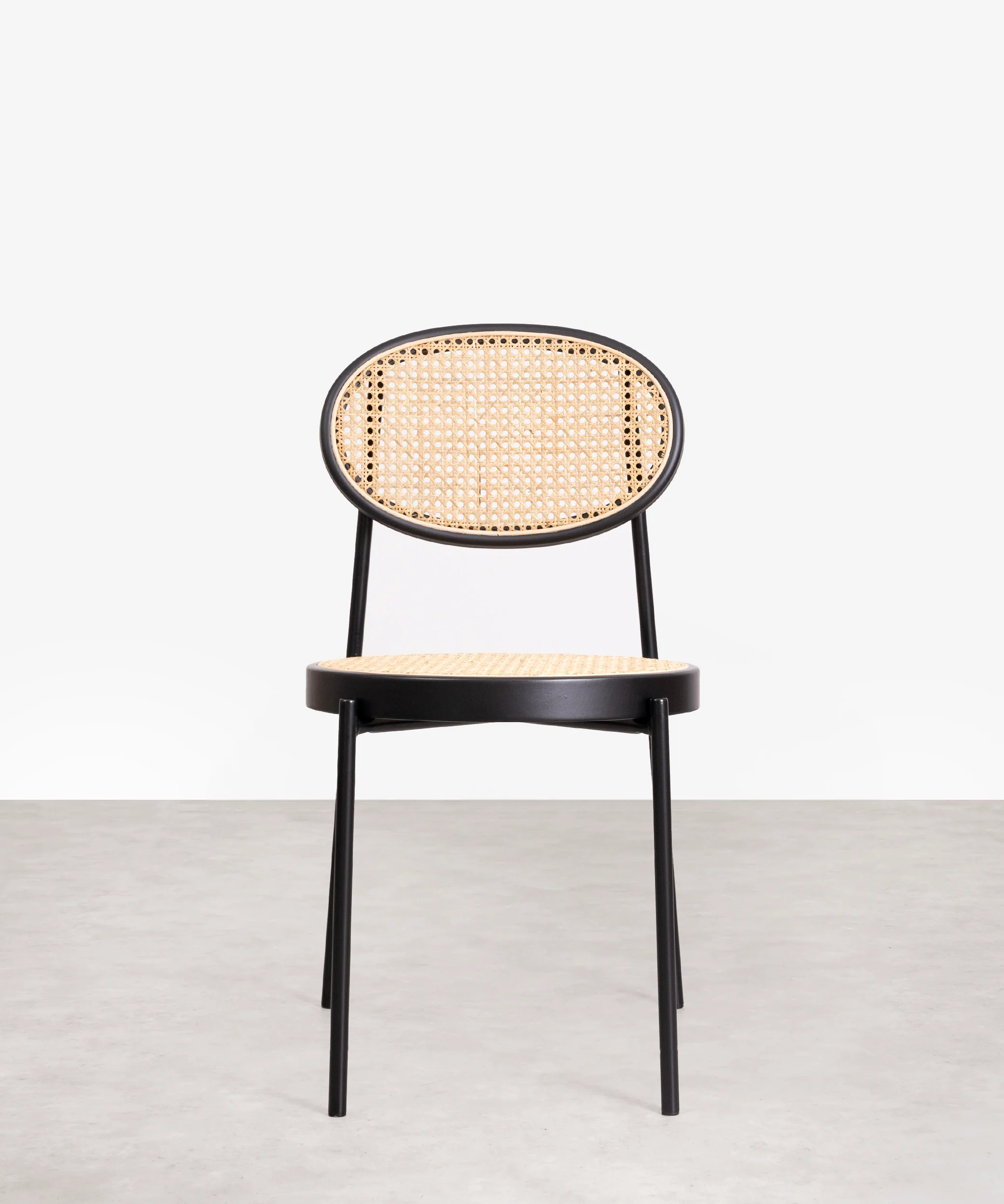 Silla de Comedor en Ratán y Metal Lora - Image 5