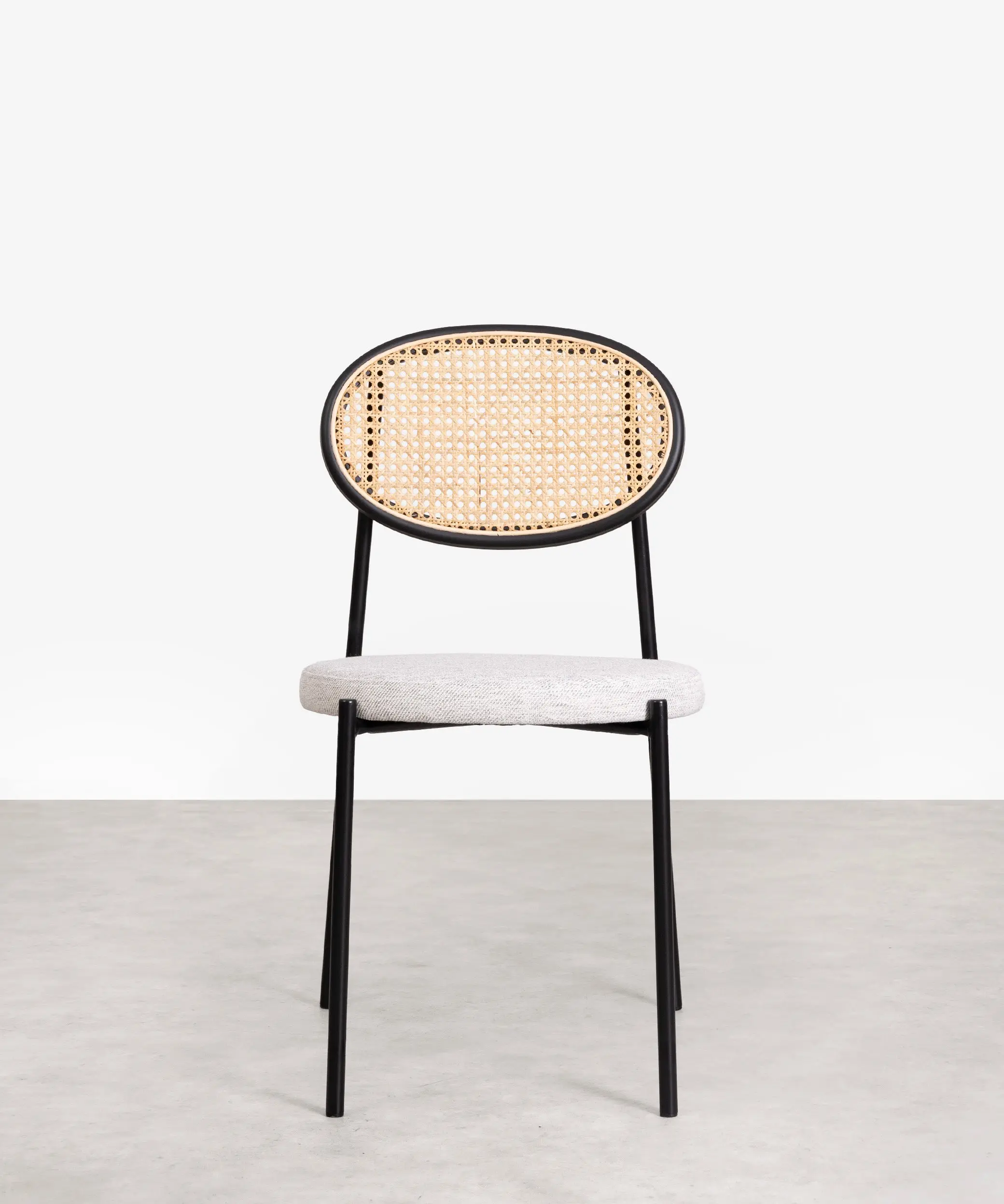 Silla de Comedor en Ratán y Metal Lora Cushion - Image 3