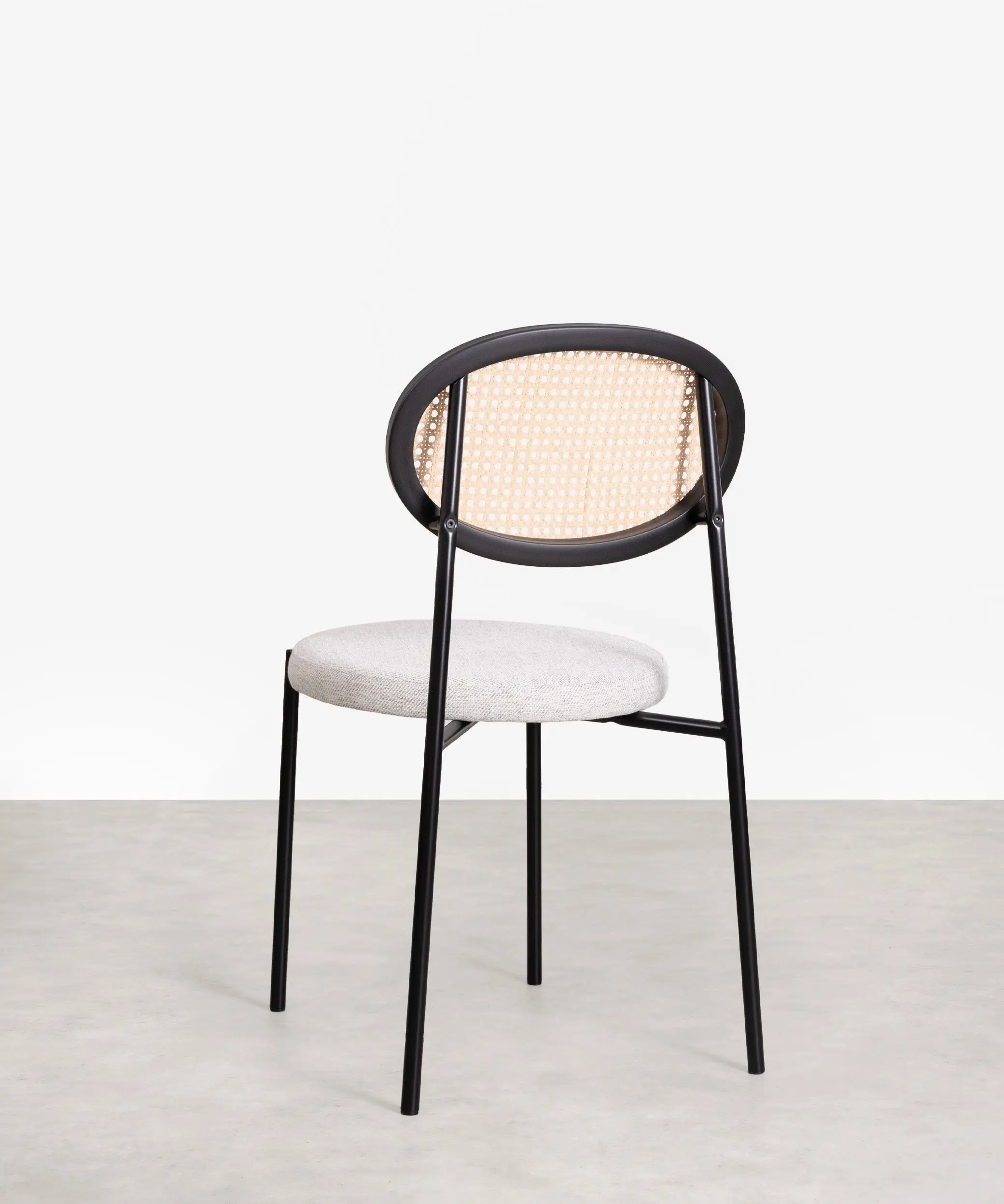 Silla de Comedor en Ratán y Metal Lora Cushion - Image 5