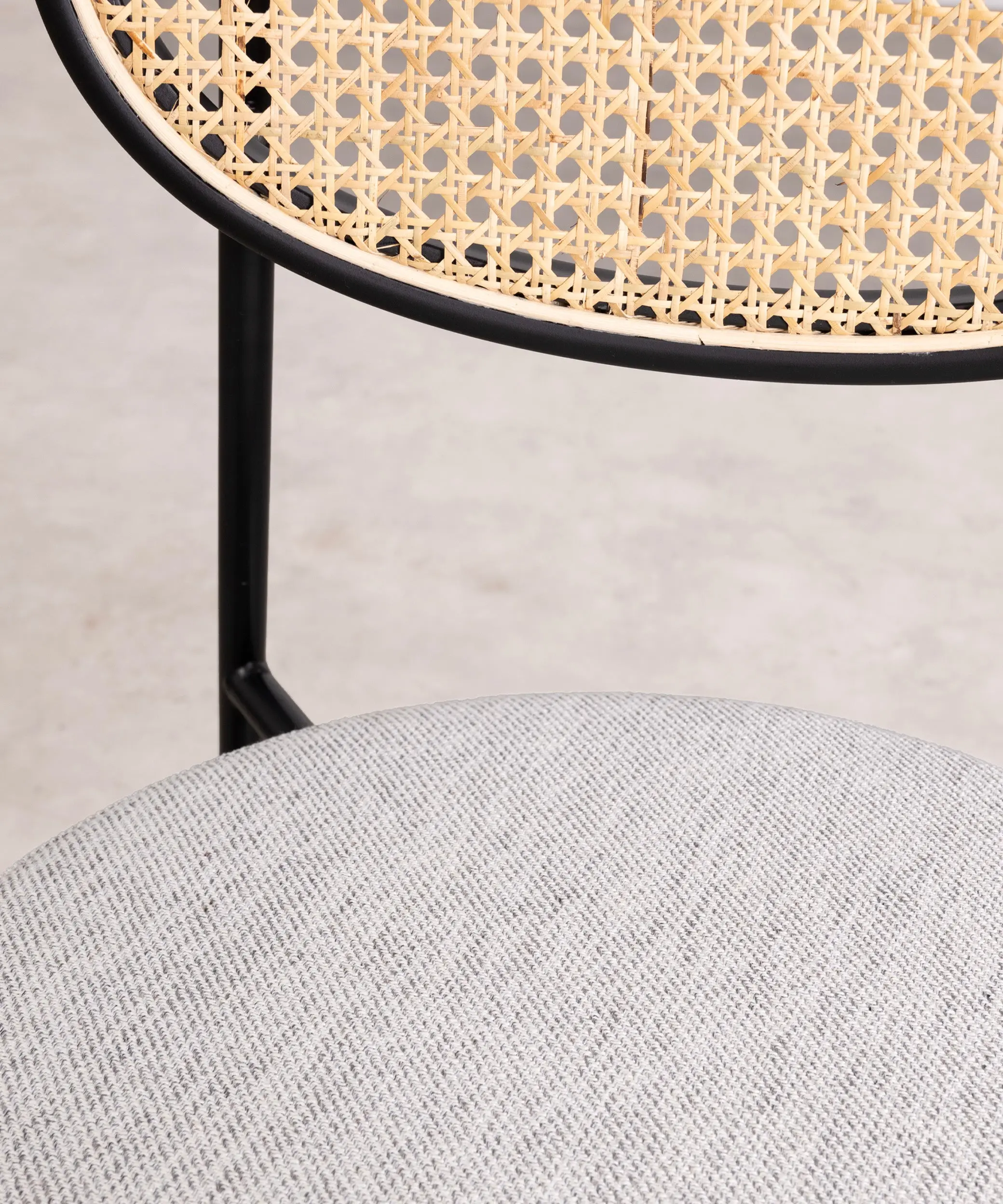 Silla de Comedor en Ratán y Metal Lora Cushion - Image 6