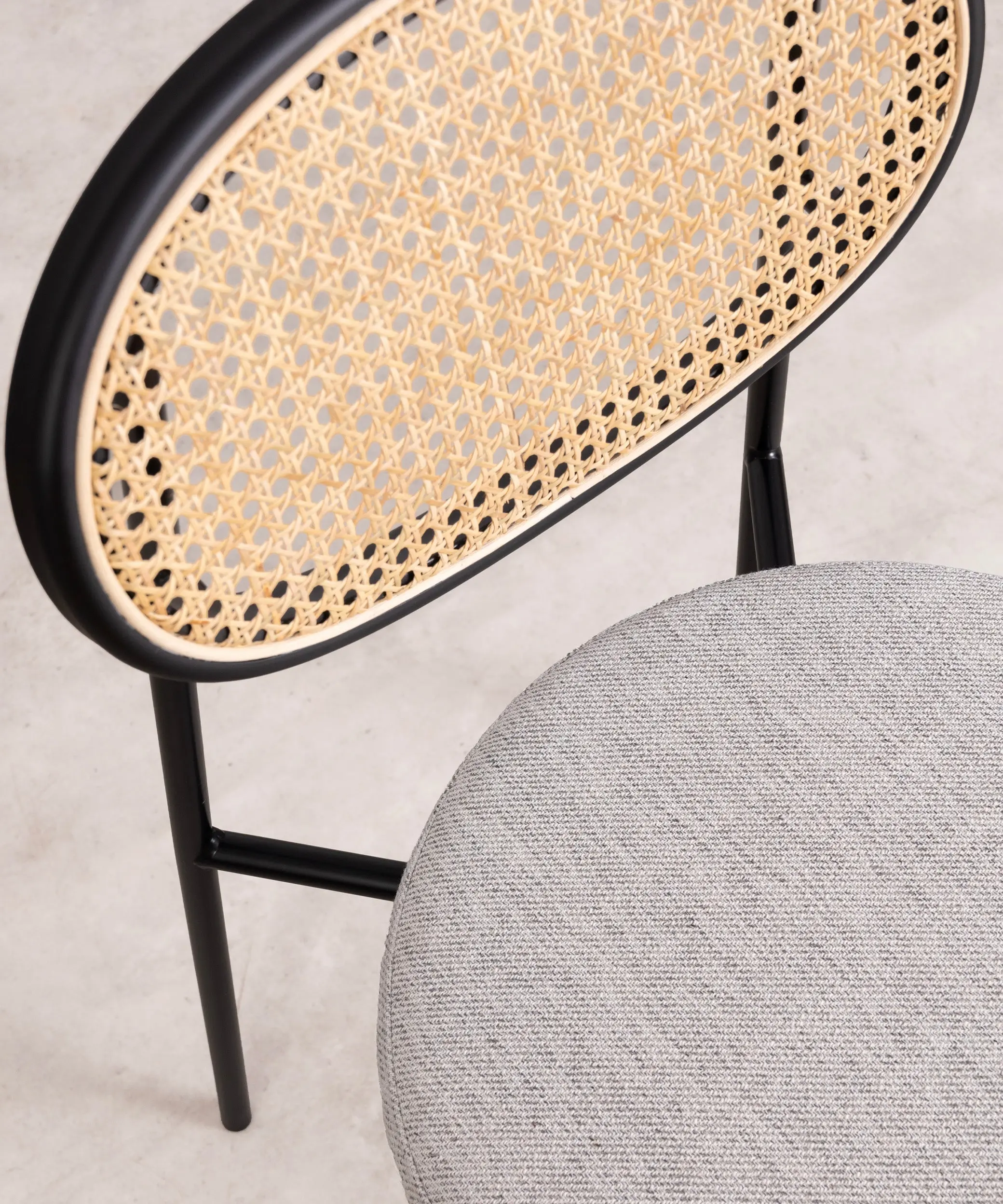 Silla de Comedor en Ratán y Metal Lora Cushion - Image 7