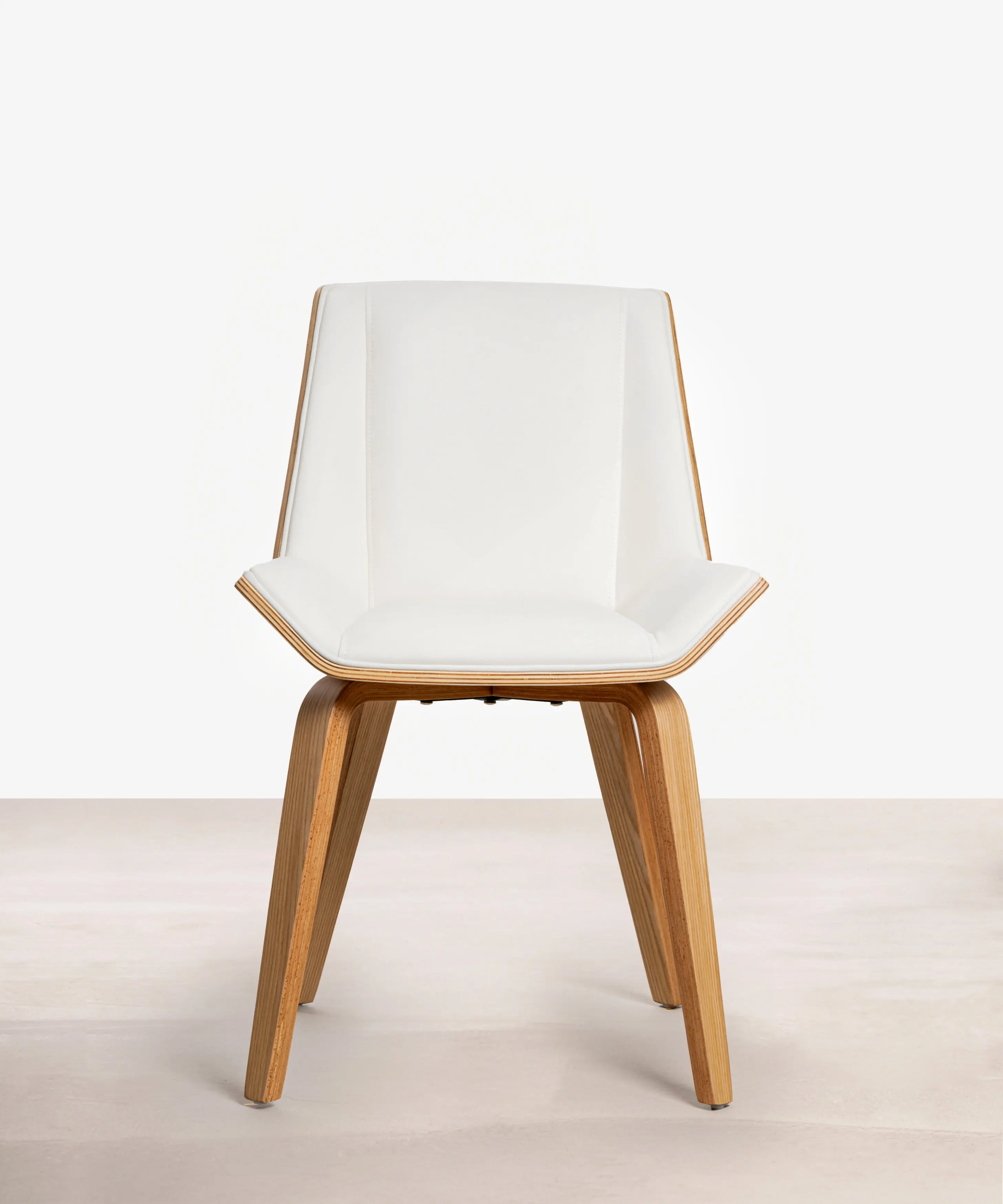 Silla de Comedor en Madera y Polipiel Lyssa - Image 3