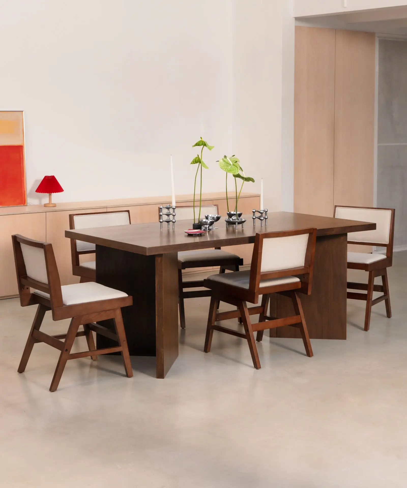 Silla de Comedor en Madera y Tapizada Matilde - Image 2