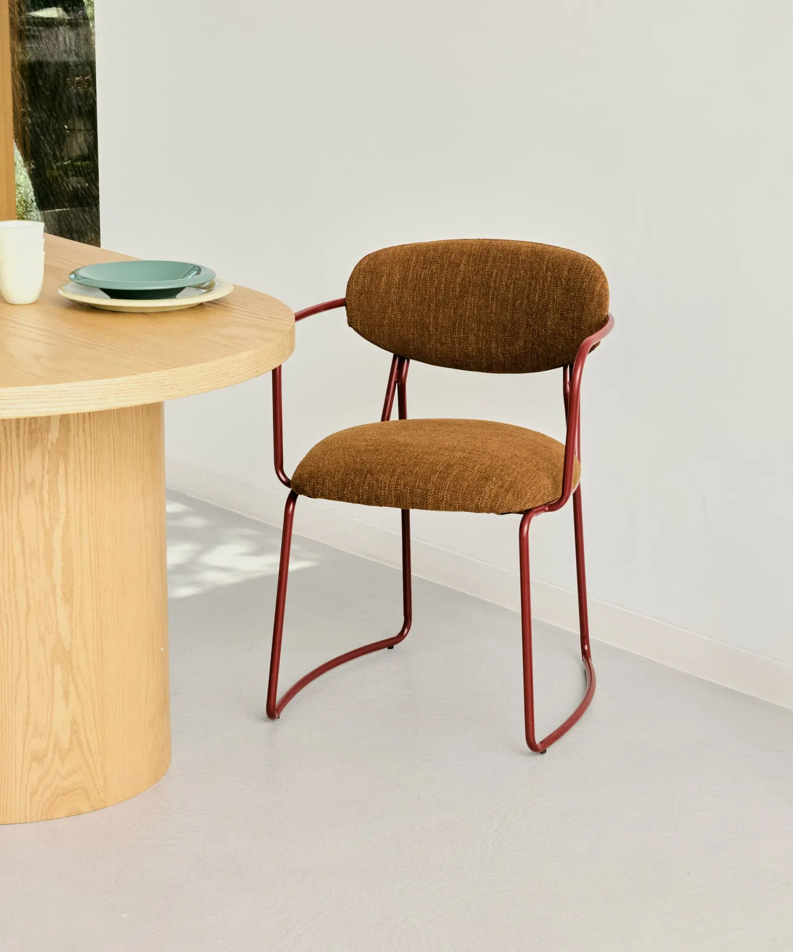 Silla de Comedor de Tela y Metal con Reposabrazos Moritz Arms - Image 20