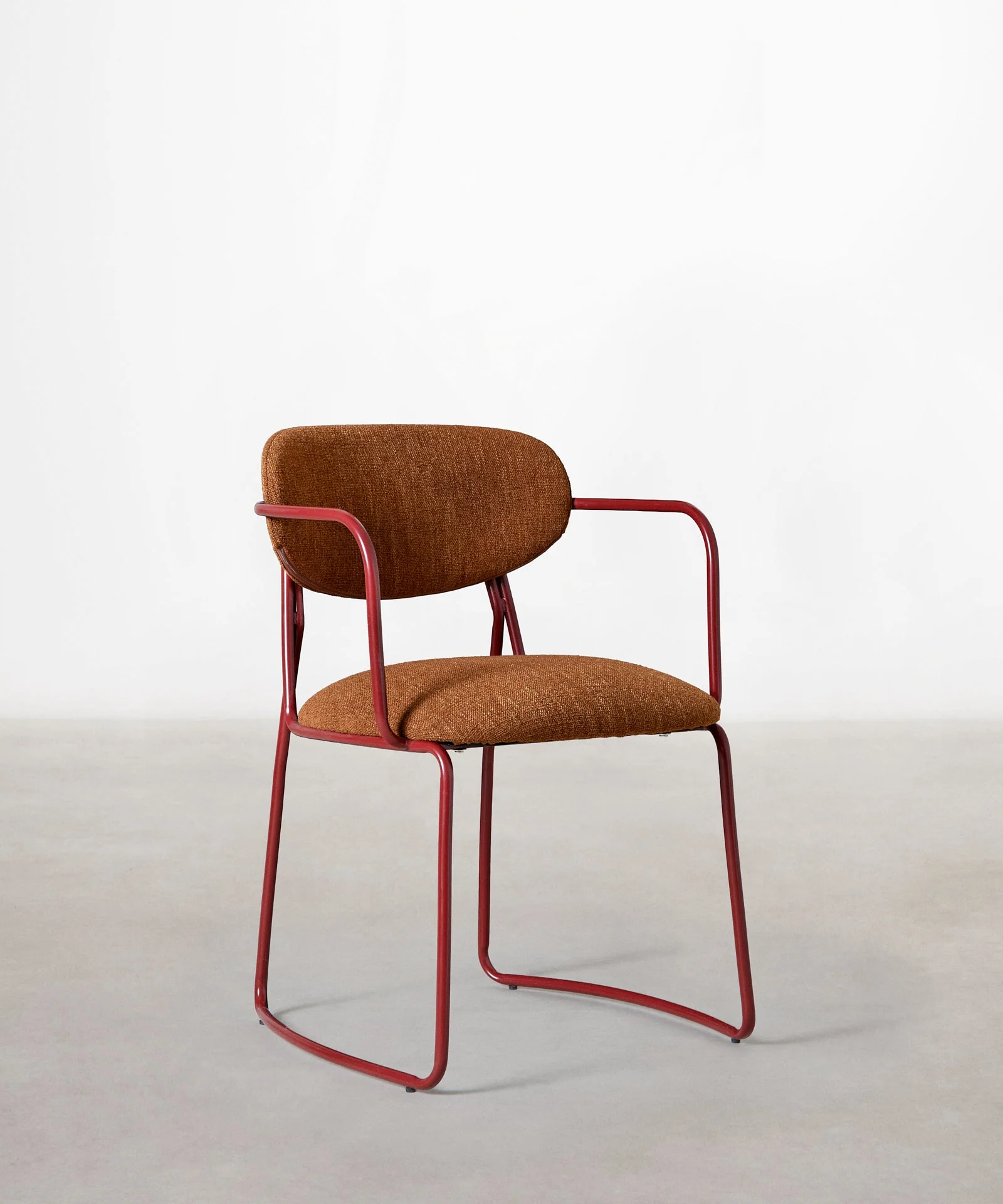 Silla de Comedor de Tela y Metal con Reposabrazos Moritz Arms - Image 25