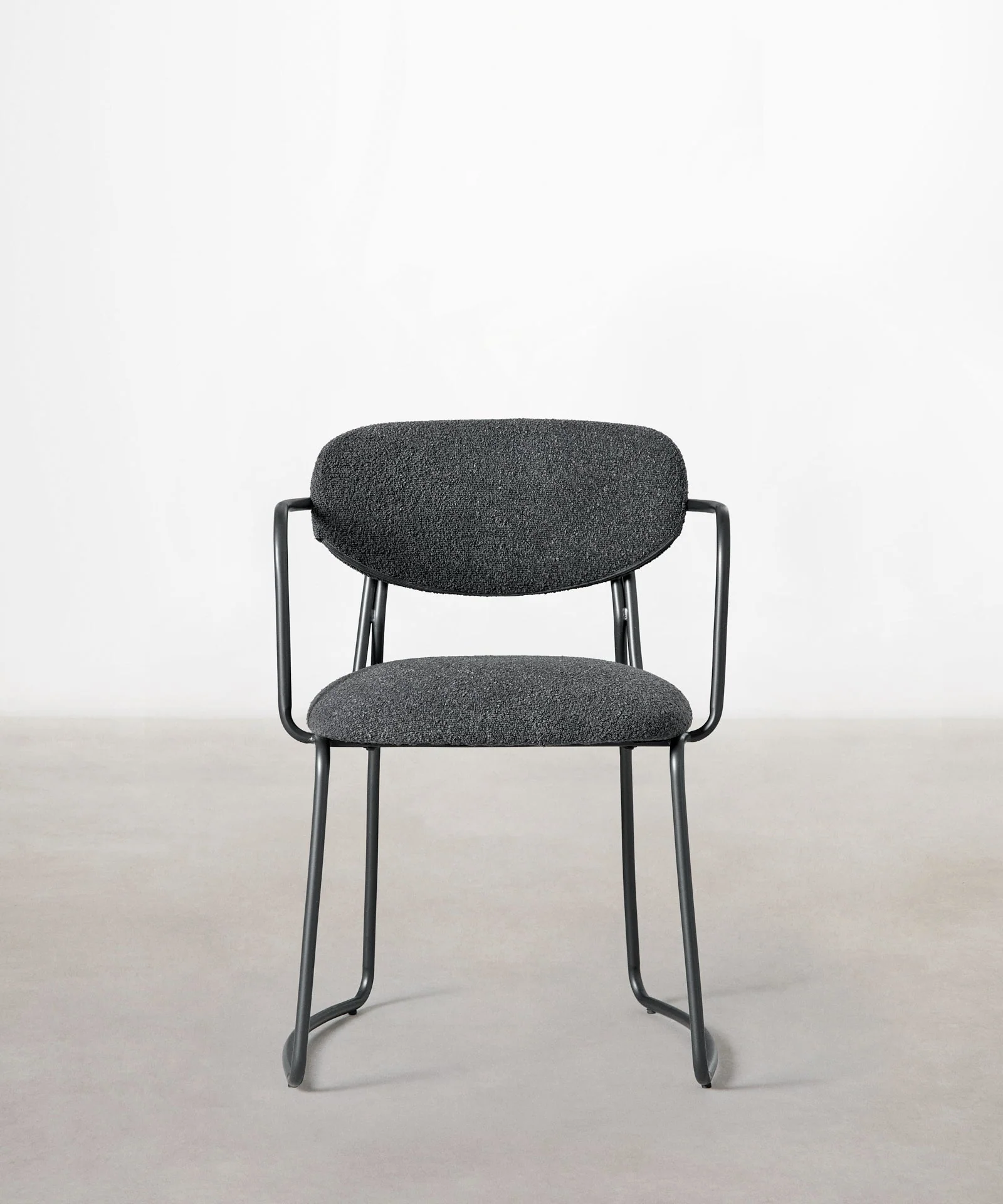 Silla de Comedor de Tela y Metal con Reposabrazos Moritz Arms - Image 35