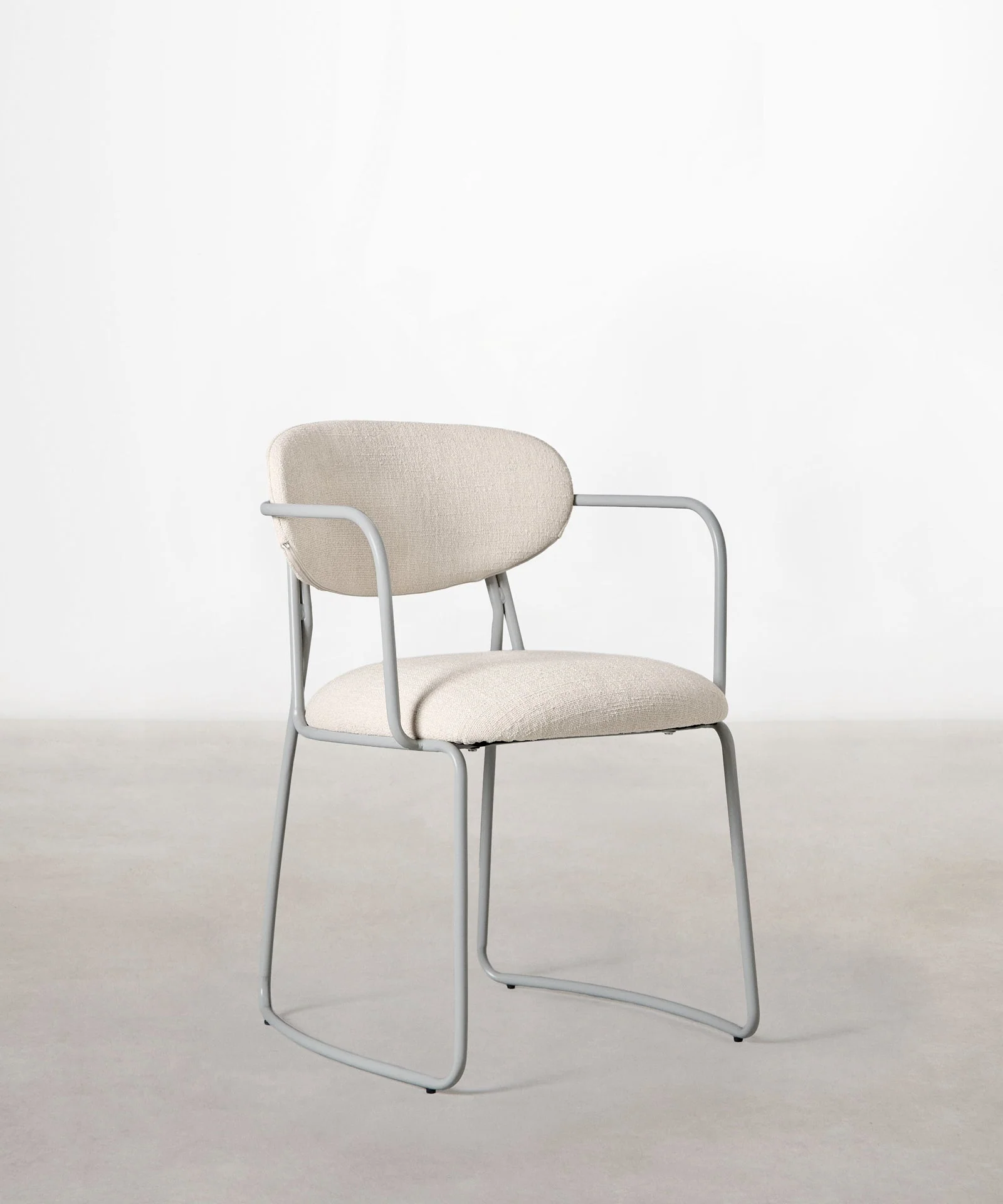 Silla de Comedor de Tela y Metal con Reposabrazos Moritz Arms - Image 44
