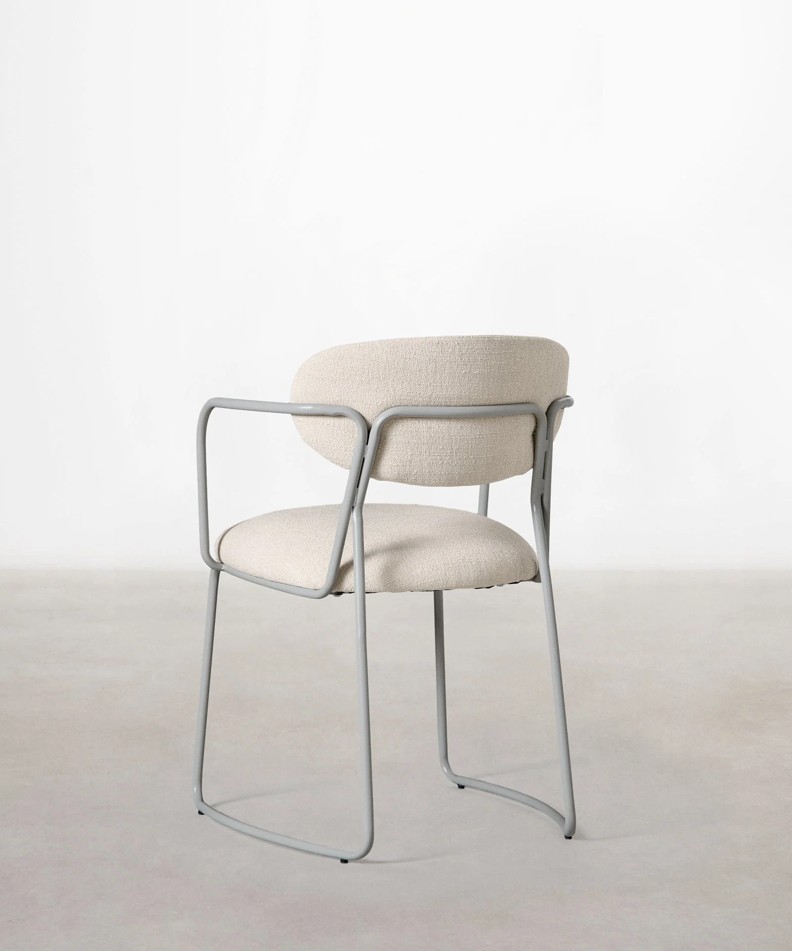 Silla de Comedor de Tela y Metal con Reposabrazos Moritz Arms - Image 46
