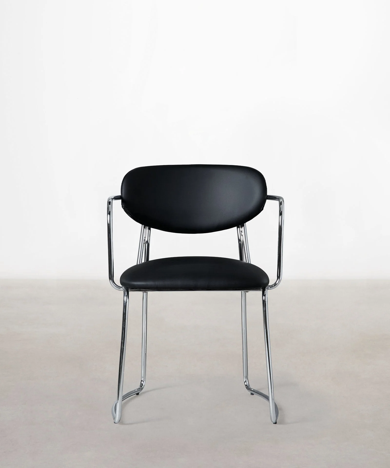 Silla de Comedor de Polipiel y Metal con Reposabrazos Moritz PU - Image 10