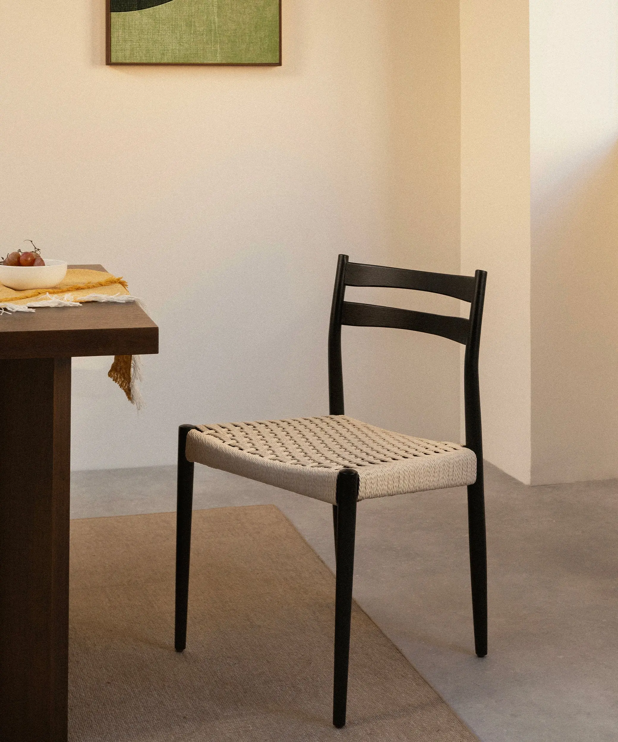 Silla de Comedor de Madera y Cuerda Trenzada Nona - Image 12
