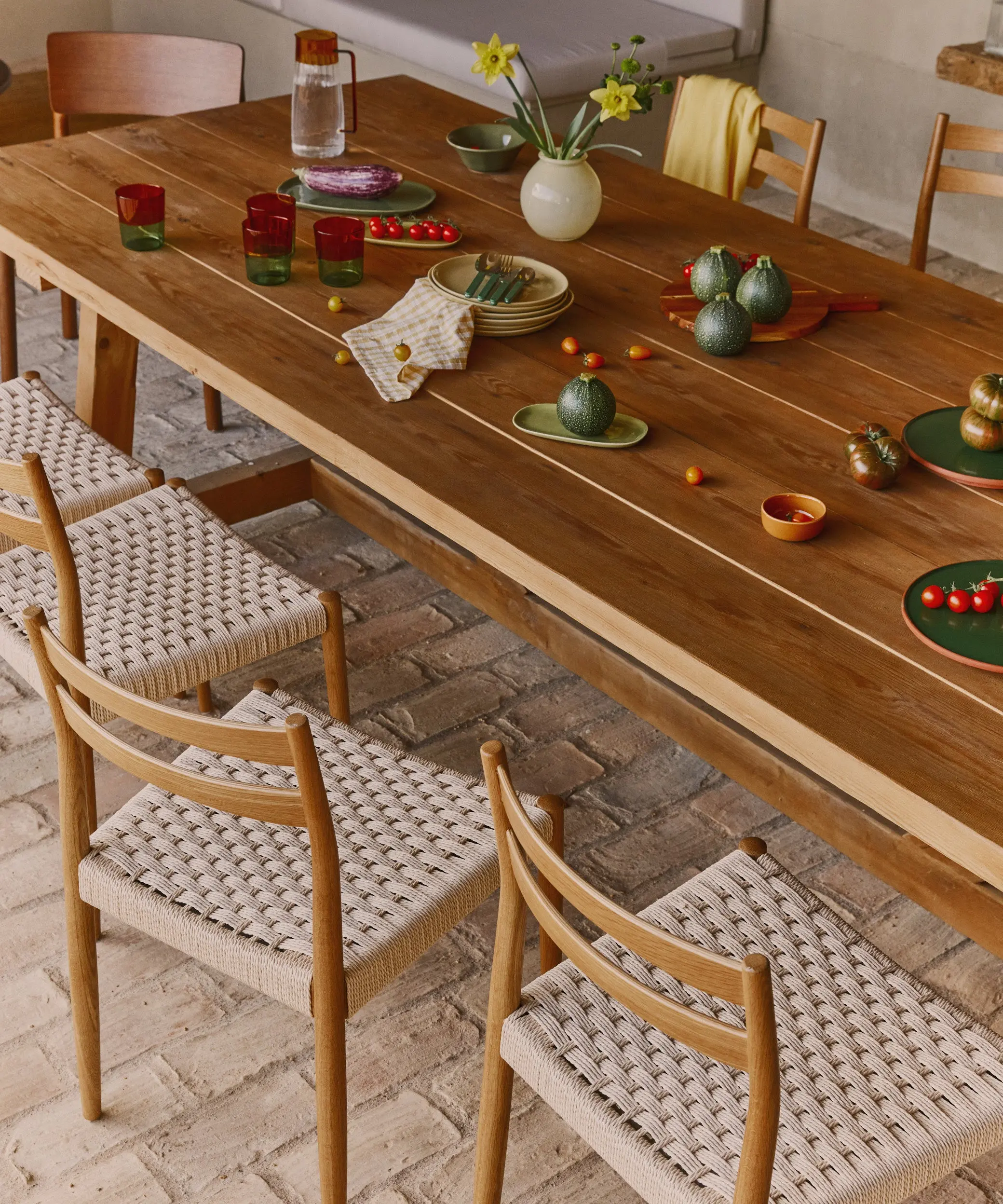 Silla de Comedor de Madera y Cuerda Trenzada Nona - Image 6