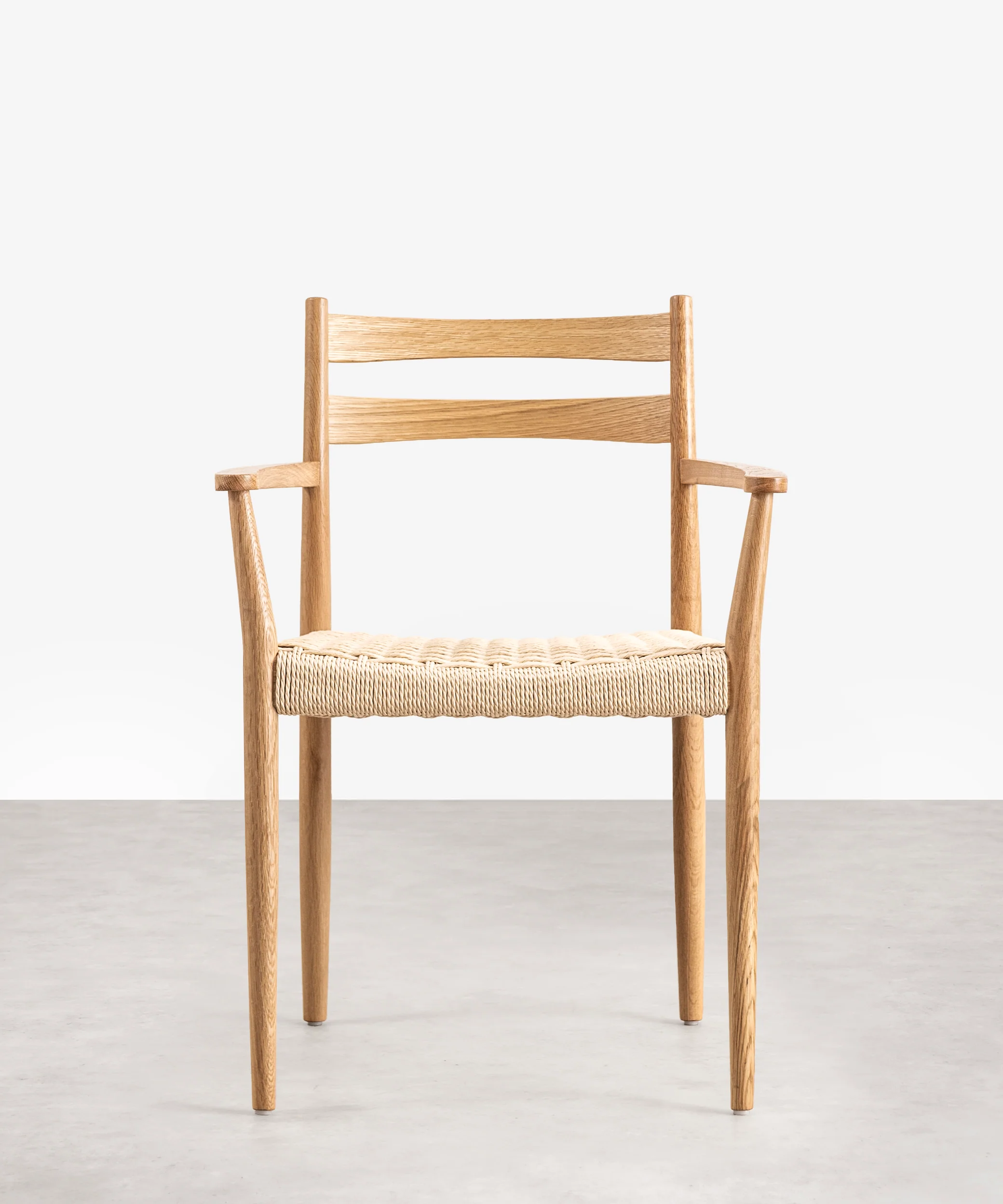 Silla de Comedor en Madera y Cuerda Trenzada con Reposabrazos Nona Arms - Image 12