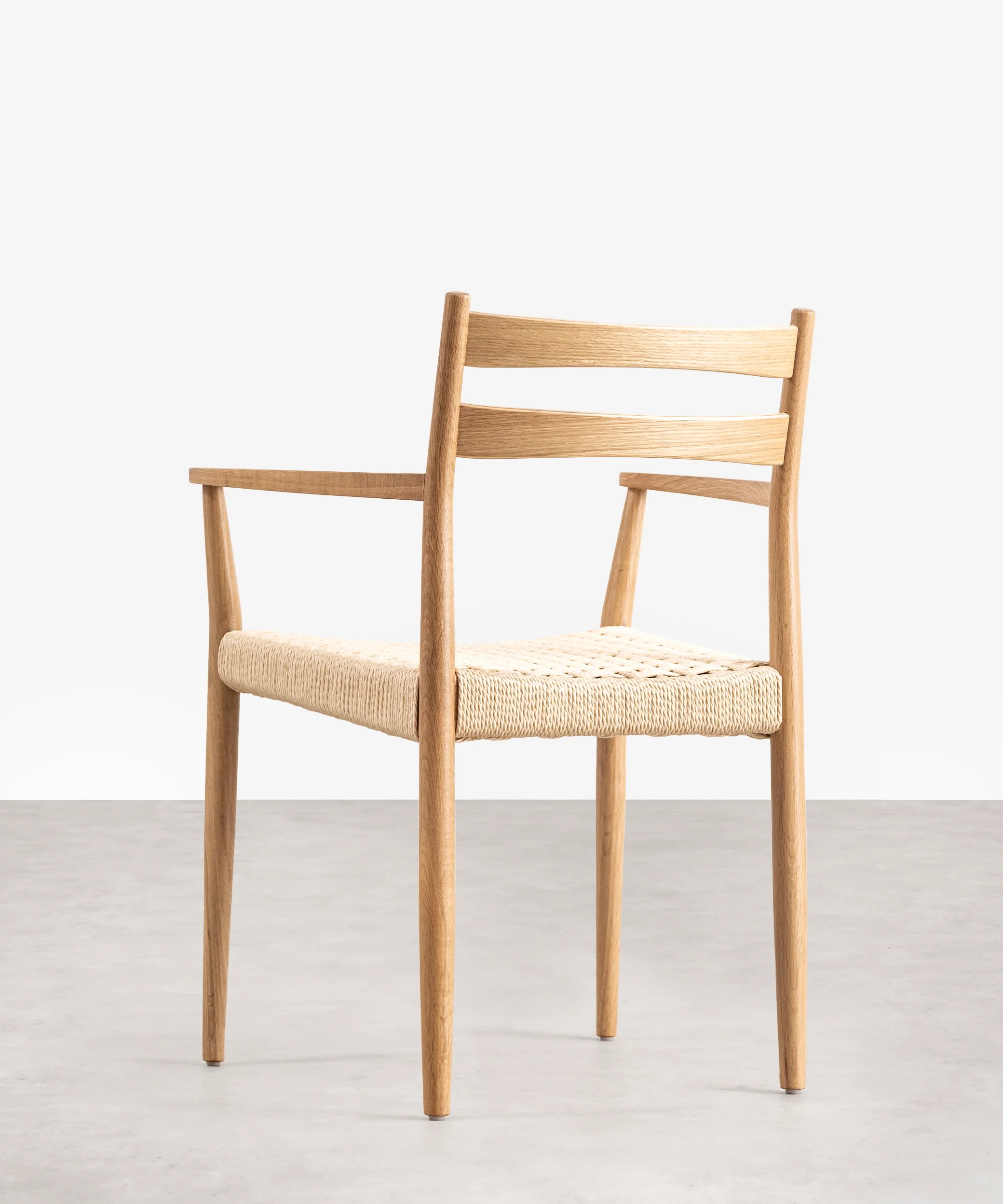 Silla de Comedor en Madera y Cuerda Trenzada con Reposabrazos Nona Arms - Image 14