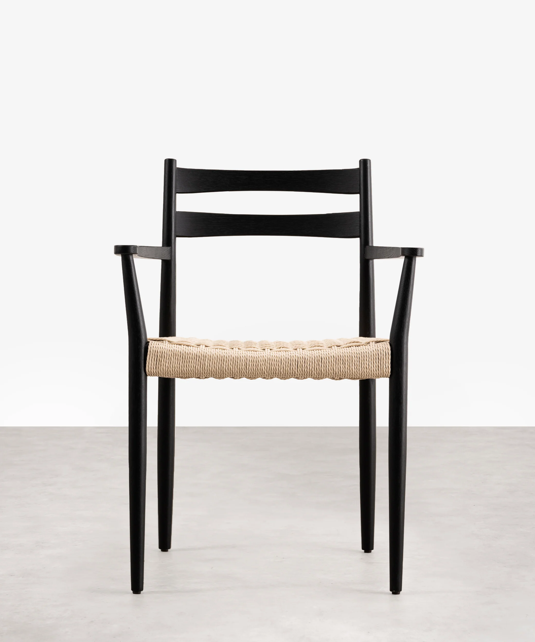 Silla de Comedor en Madera y Cuerda Trenzada con Reposabrazos Nona Arms - Image 19