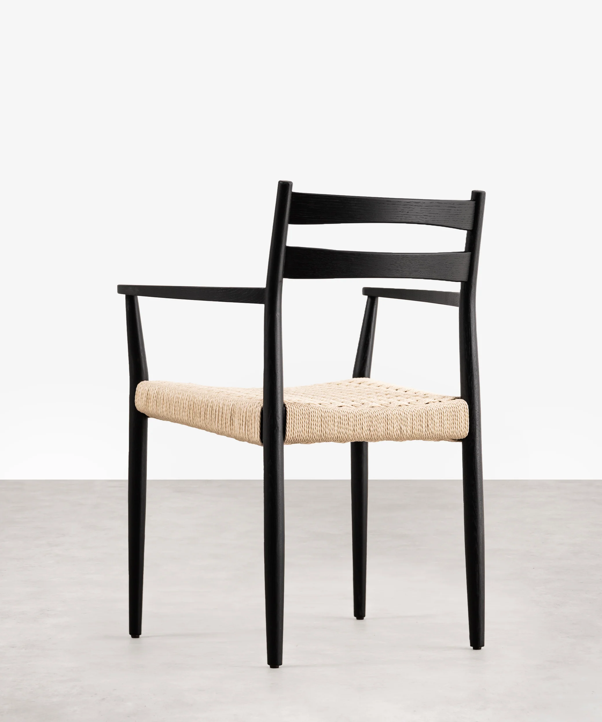 Silla de Comedor en Madera y Cuerda Trenzada con Reposabrazos Nona Arms - Image 21