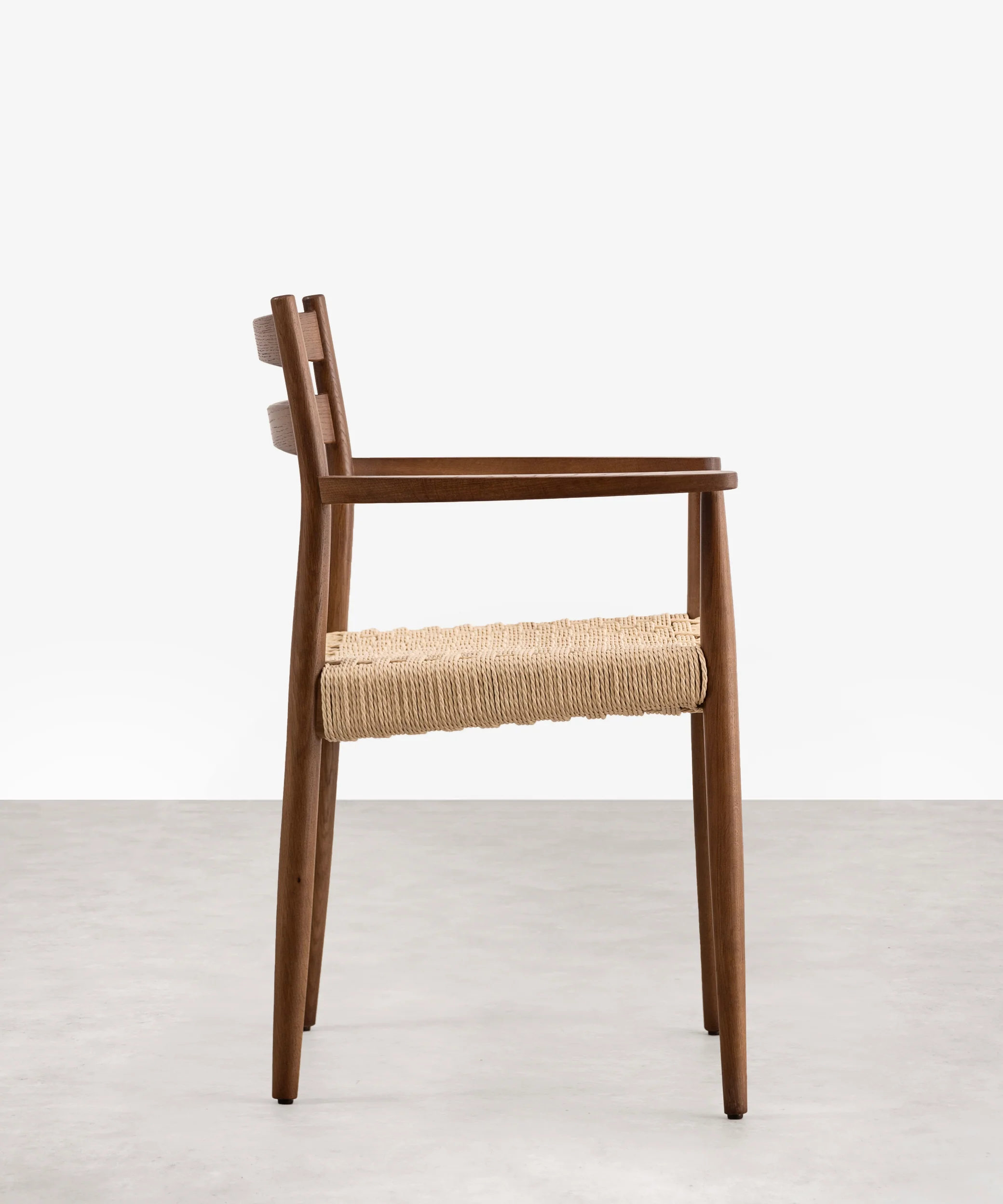 Silla de Comedor en Madera y Cuerda Trenzada con Reposabrazos Nona Arms - Image 4
