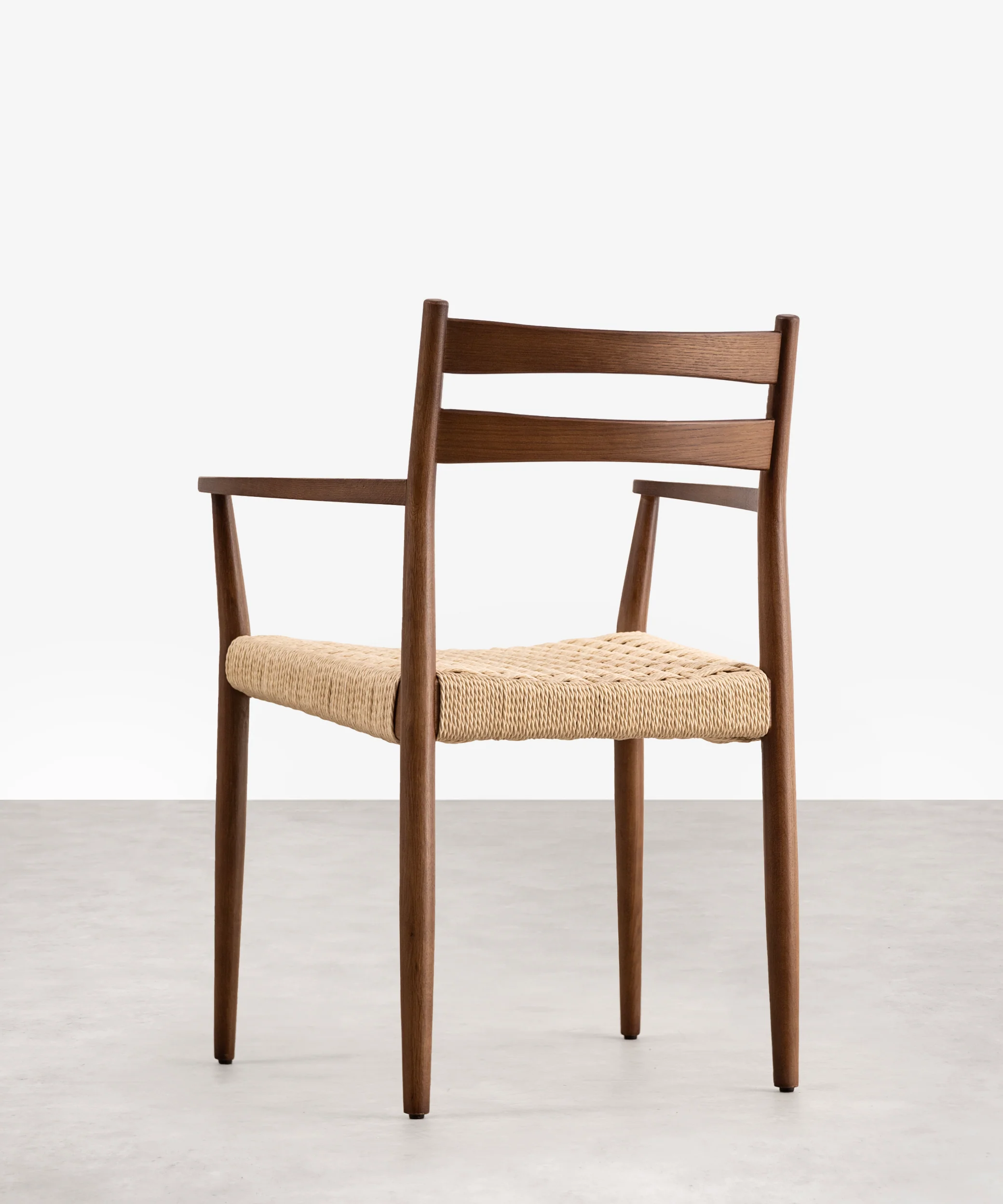 Silla de Comedor en Madera y Cuerda Trenzada con Reposabrazos Nona Arms - Image 5