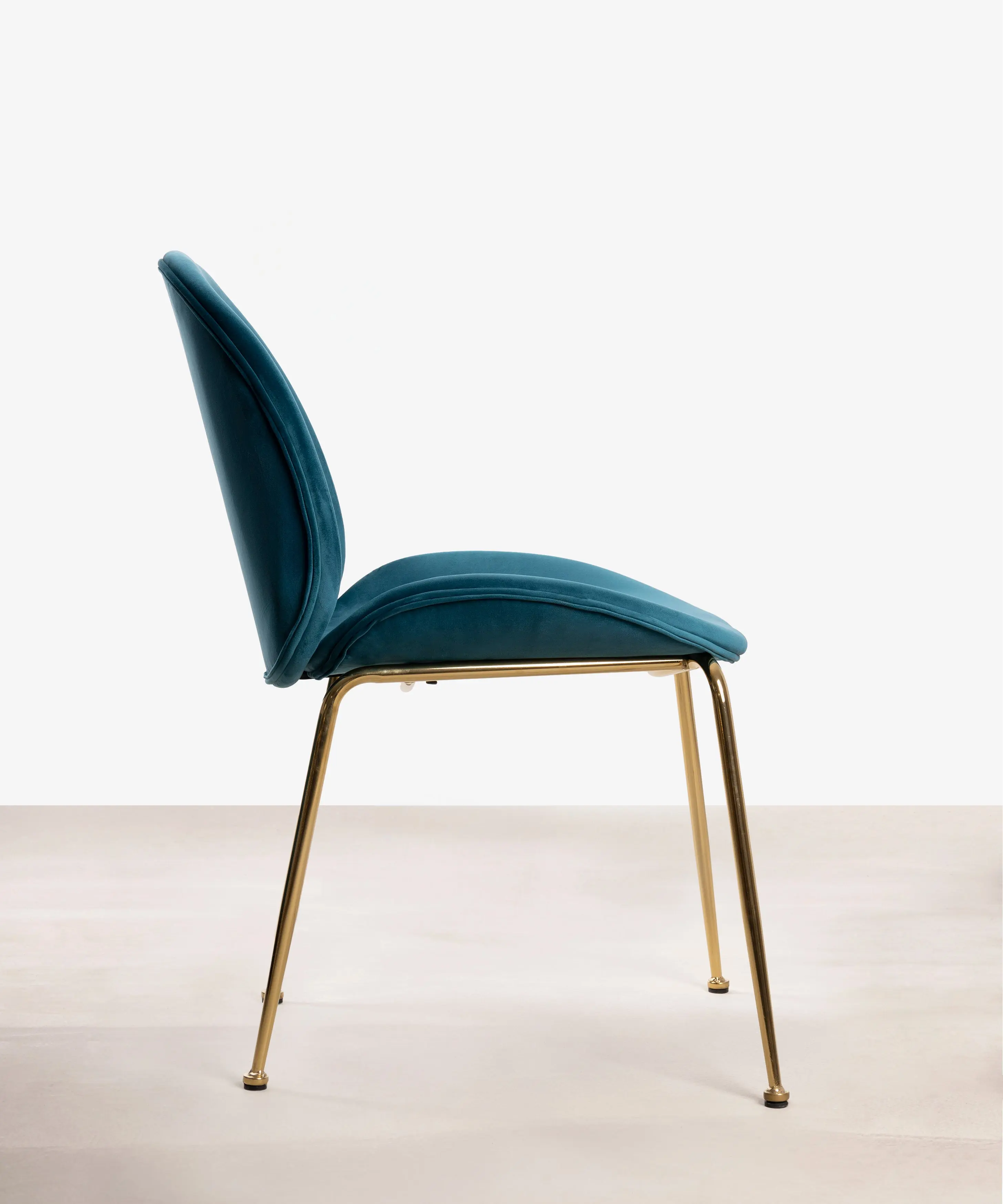 Silla de Comedor en Metal y Terciopelo Pary - Image 4