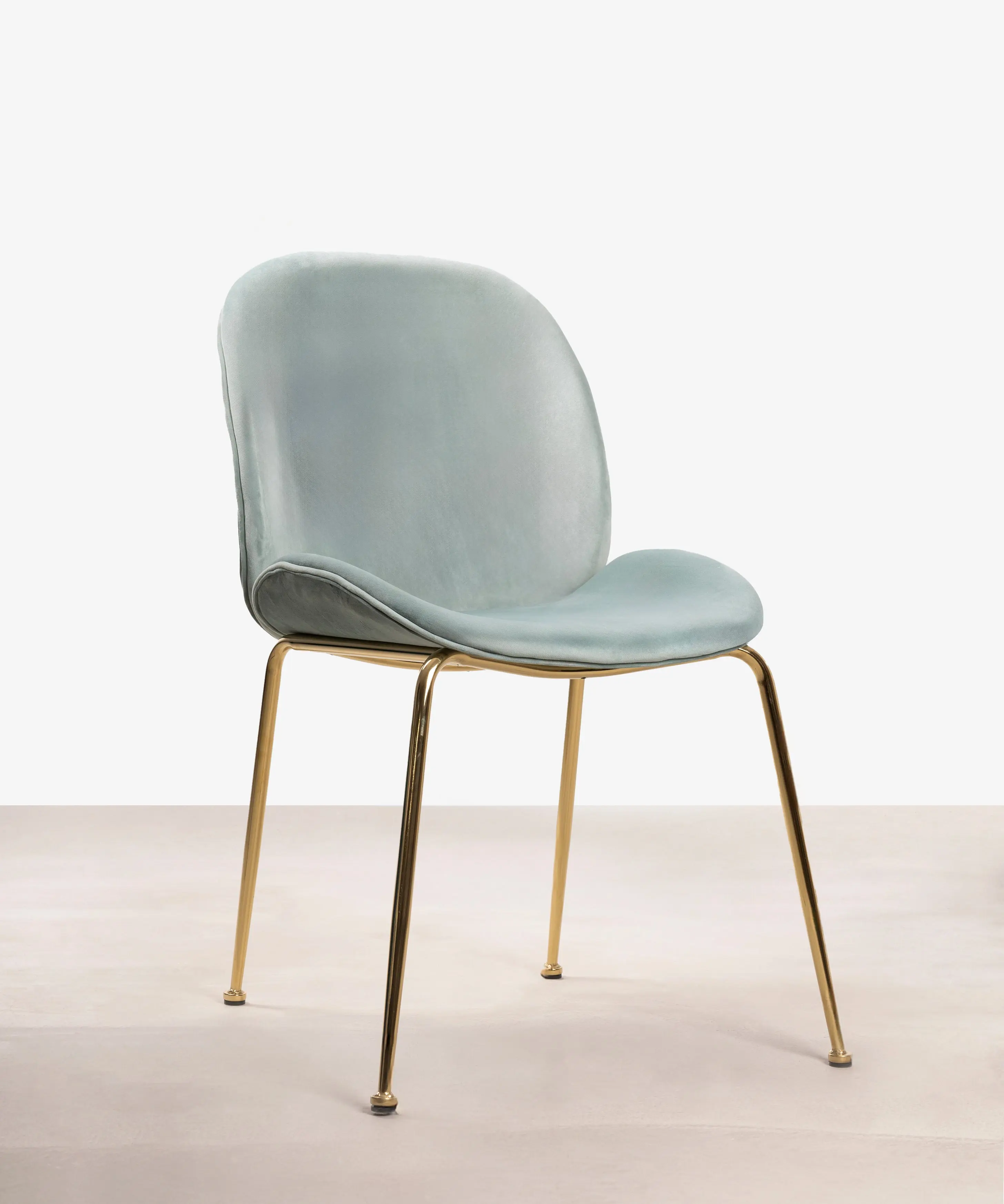 Silla de Comedor en Metal y Terciopelo Pary - Image 8