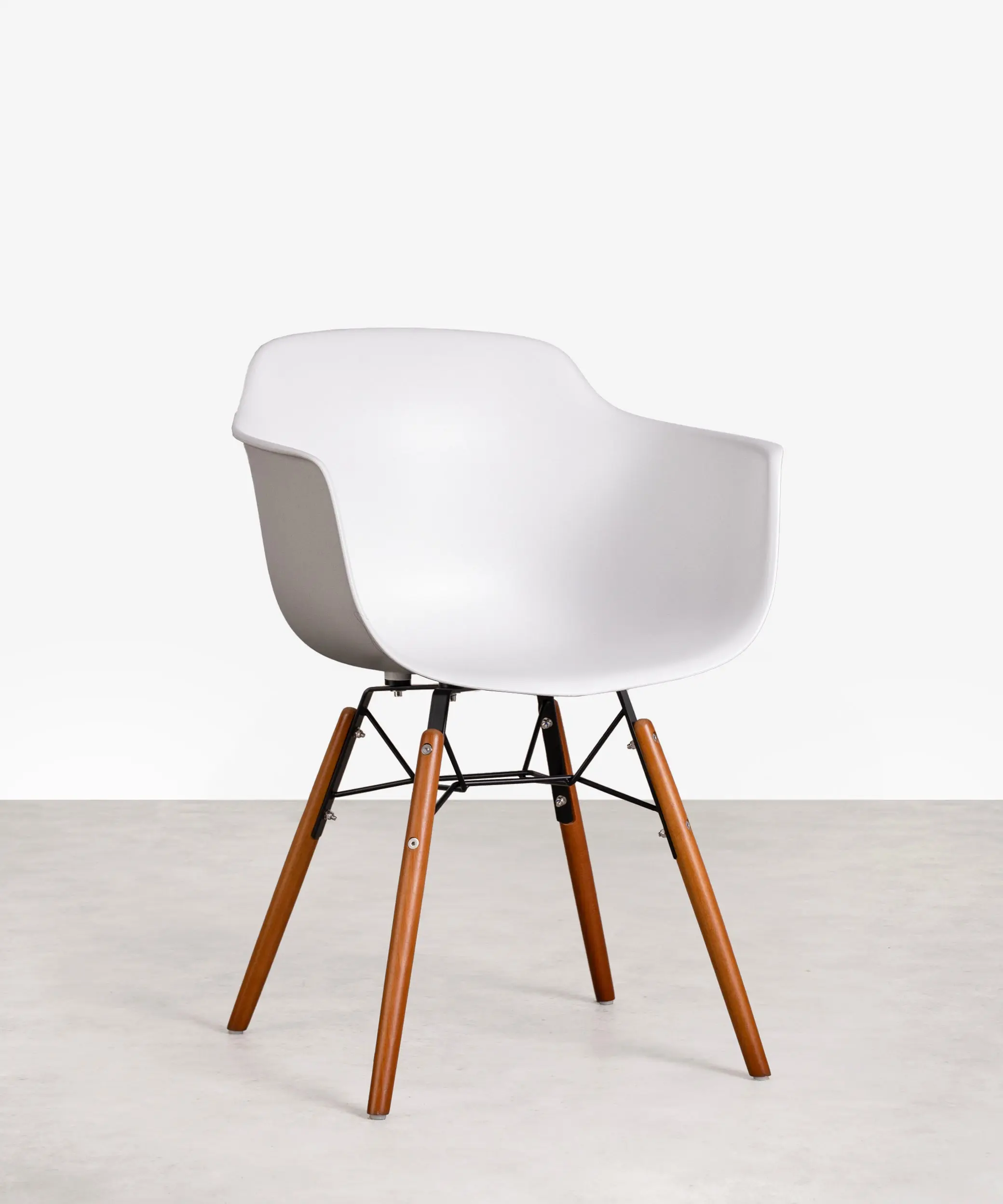 Silla de Polipropileno y Madera con Reposabrazos Elon Arms - Image 48