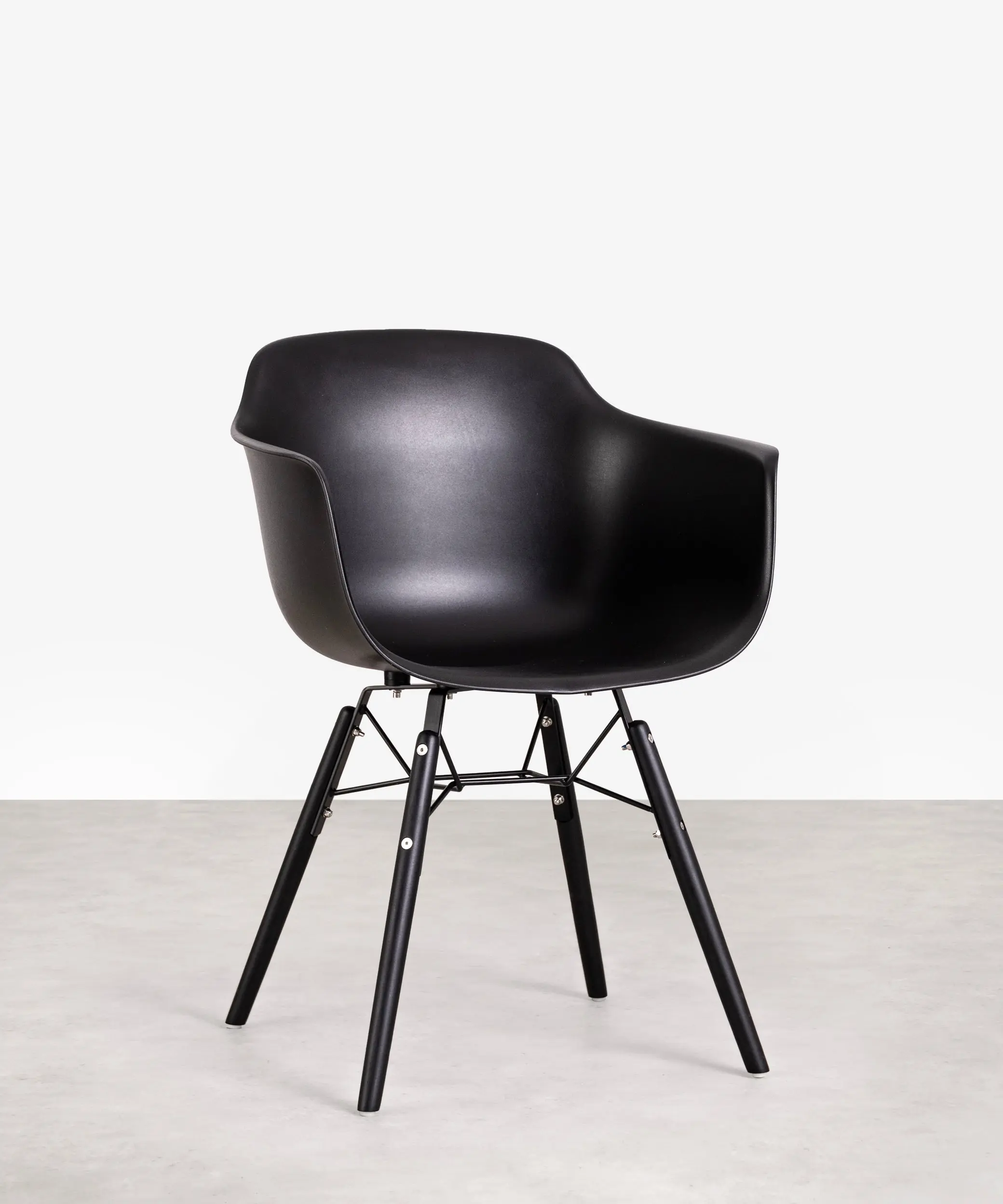 Silla de Polipropileno y Madera con Reposabrazos Elon Arms - Image 55
