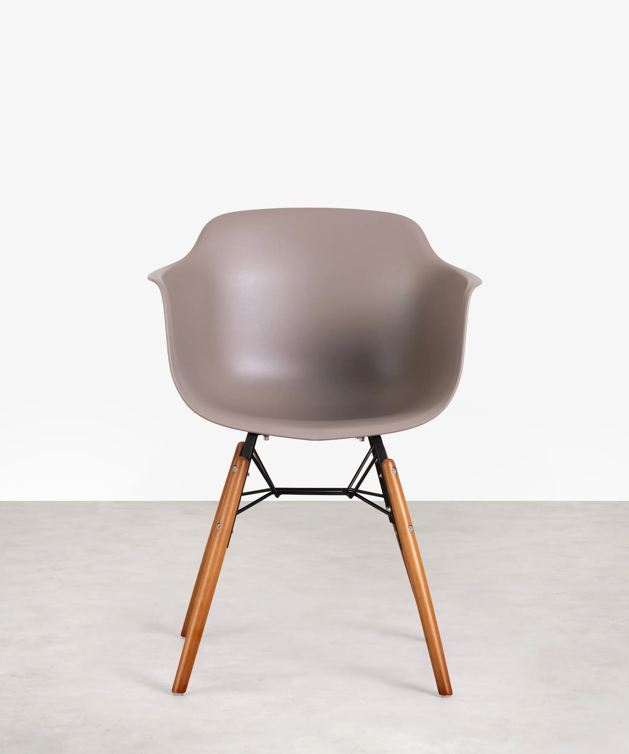 Silla de Polipropileno y Madera con Reposabrazos Elon Arms - Image 6