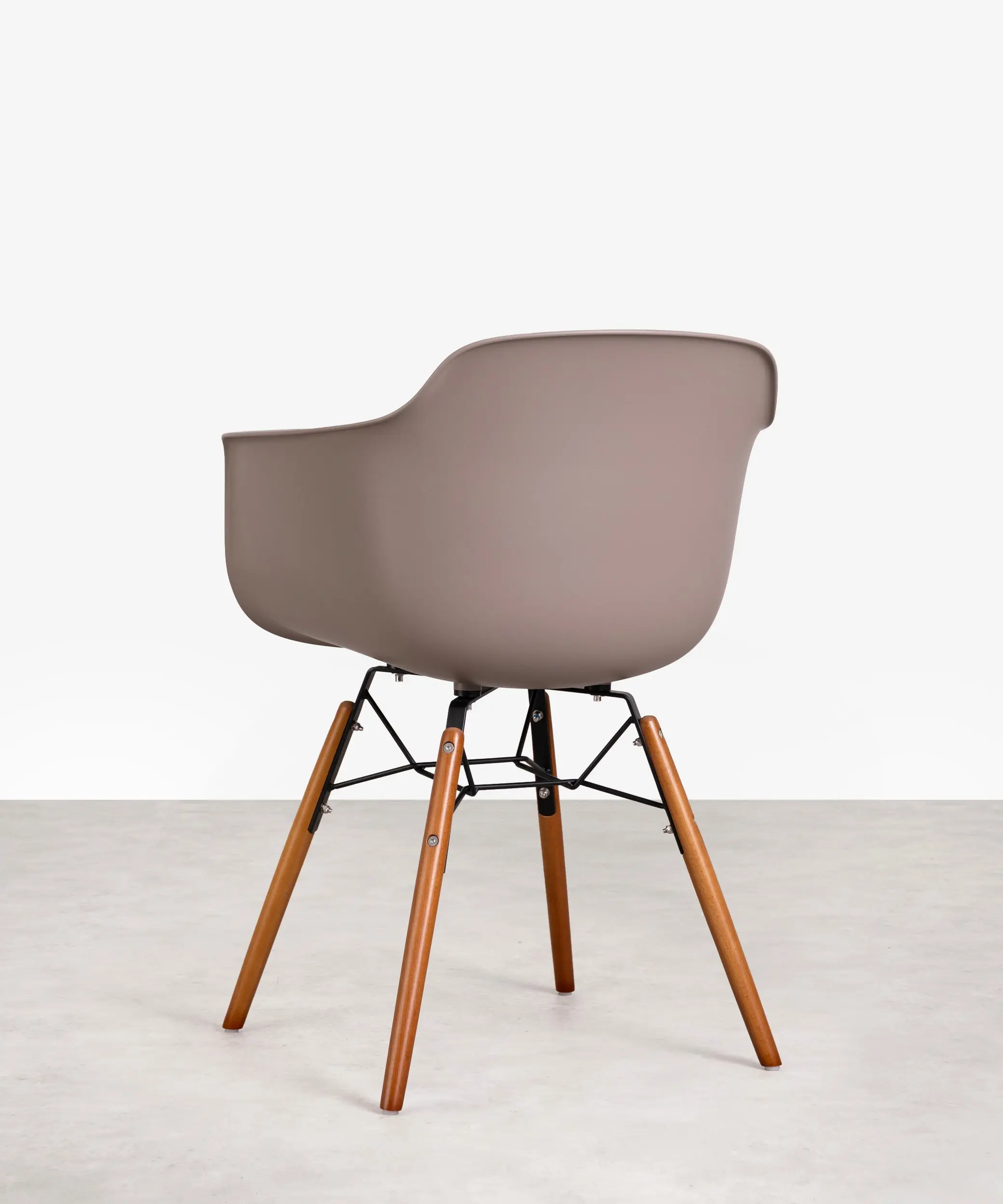 Silla de Polipropileno y Madera con Reposabrazos Elon Arms - Image 7