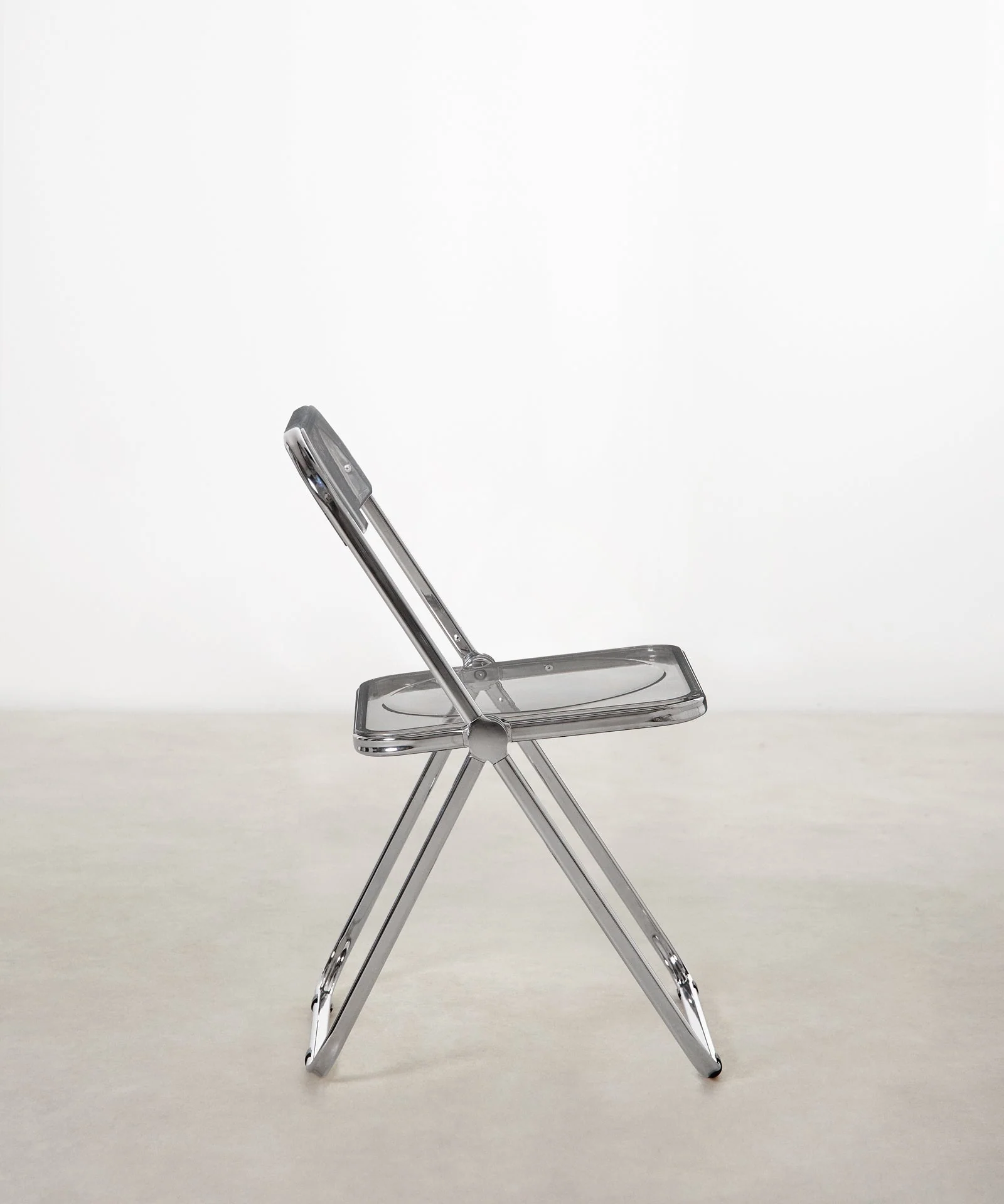Silla plegable en acero cromado Luma - Image 3