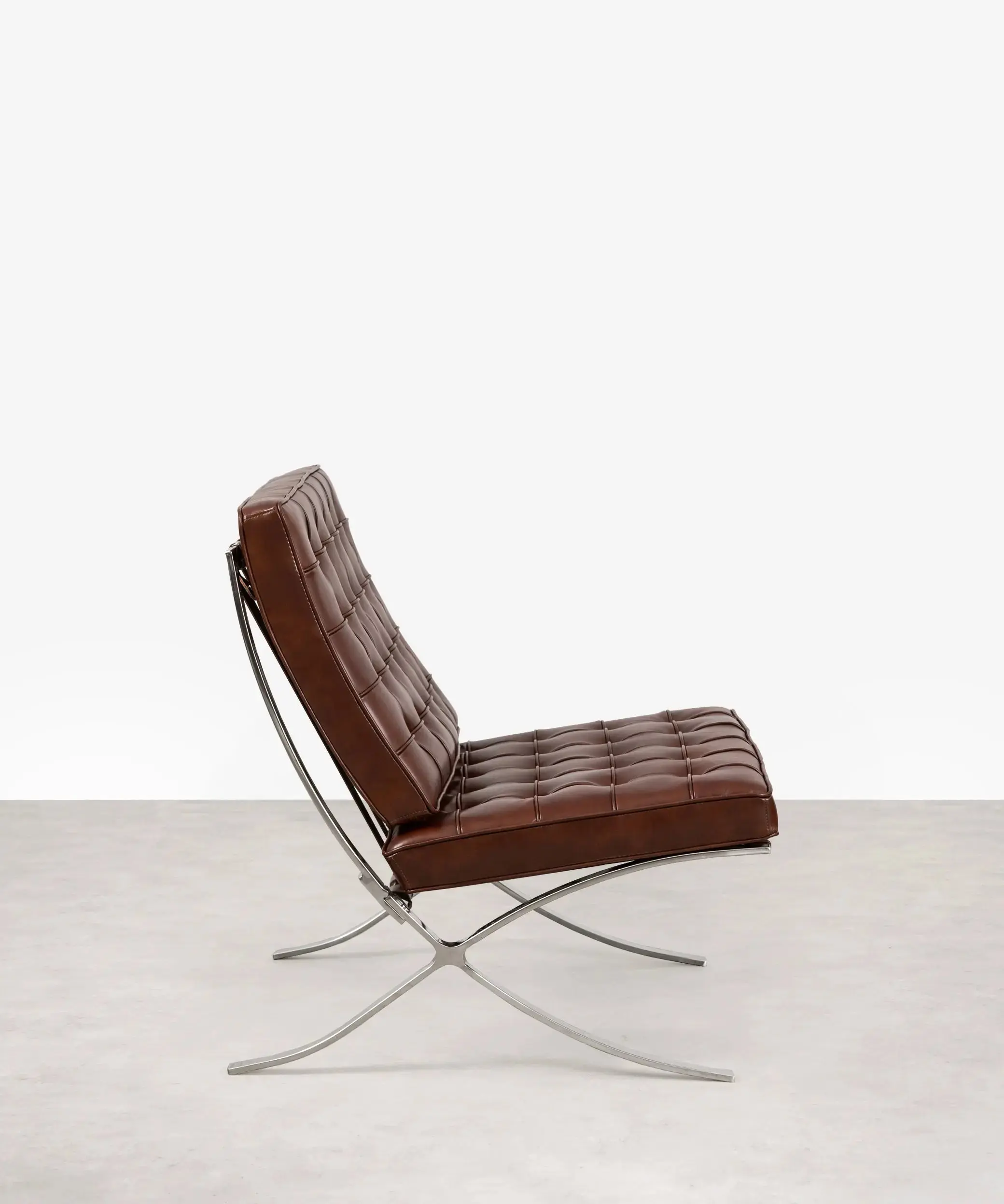 Silla de Acero Tapizada en Piel Italiana Seline - Image 13