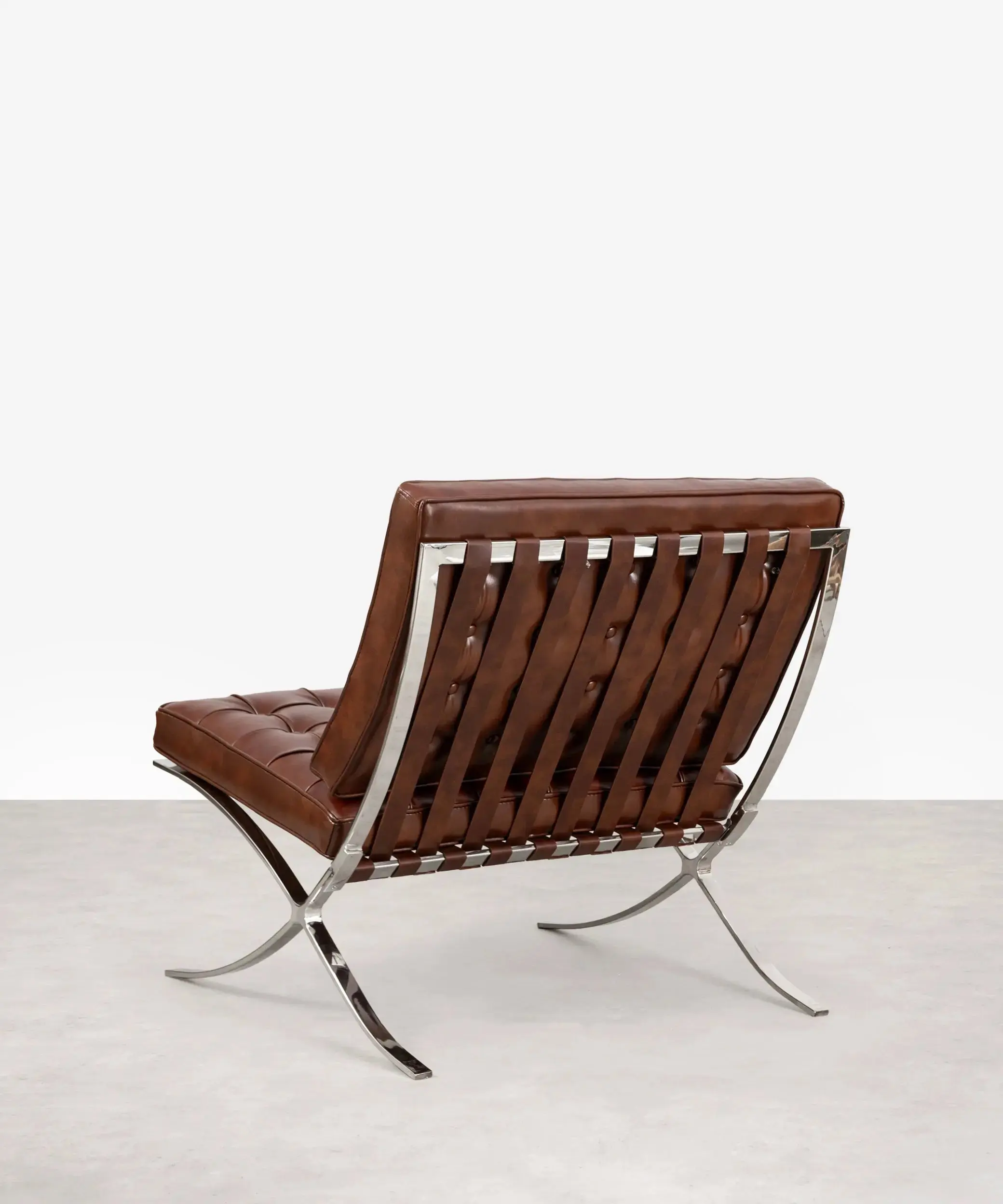 Silla de Acero Tapizada en Piel Italiana Seline - Image 15