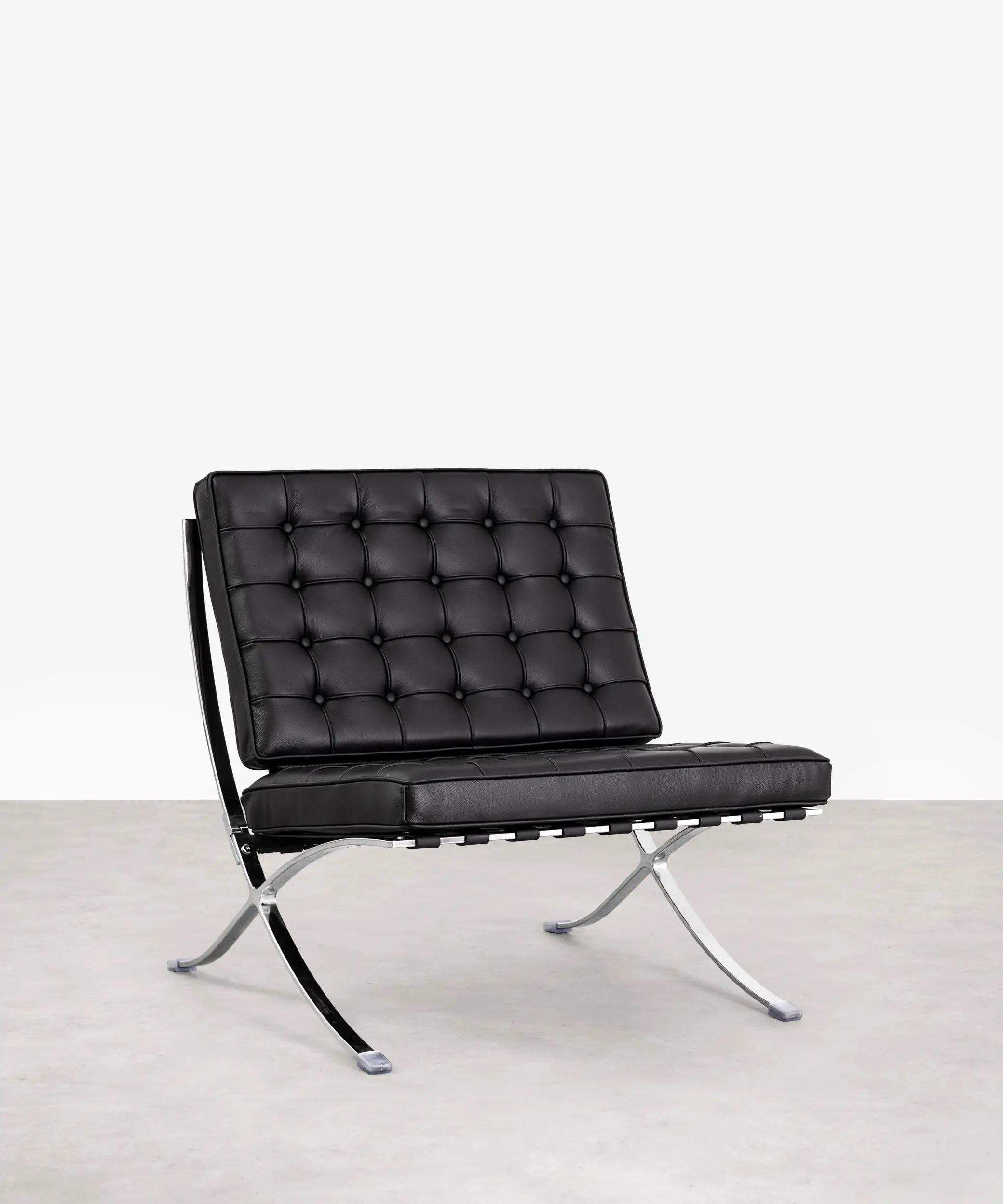 Silla de Acero Tapizada en Piel Italiana Seline - Image 3