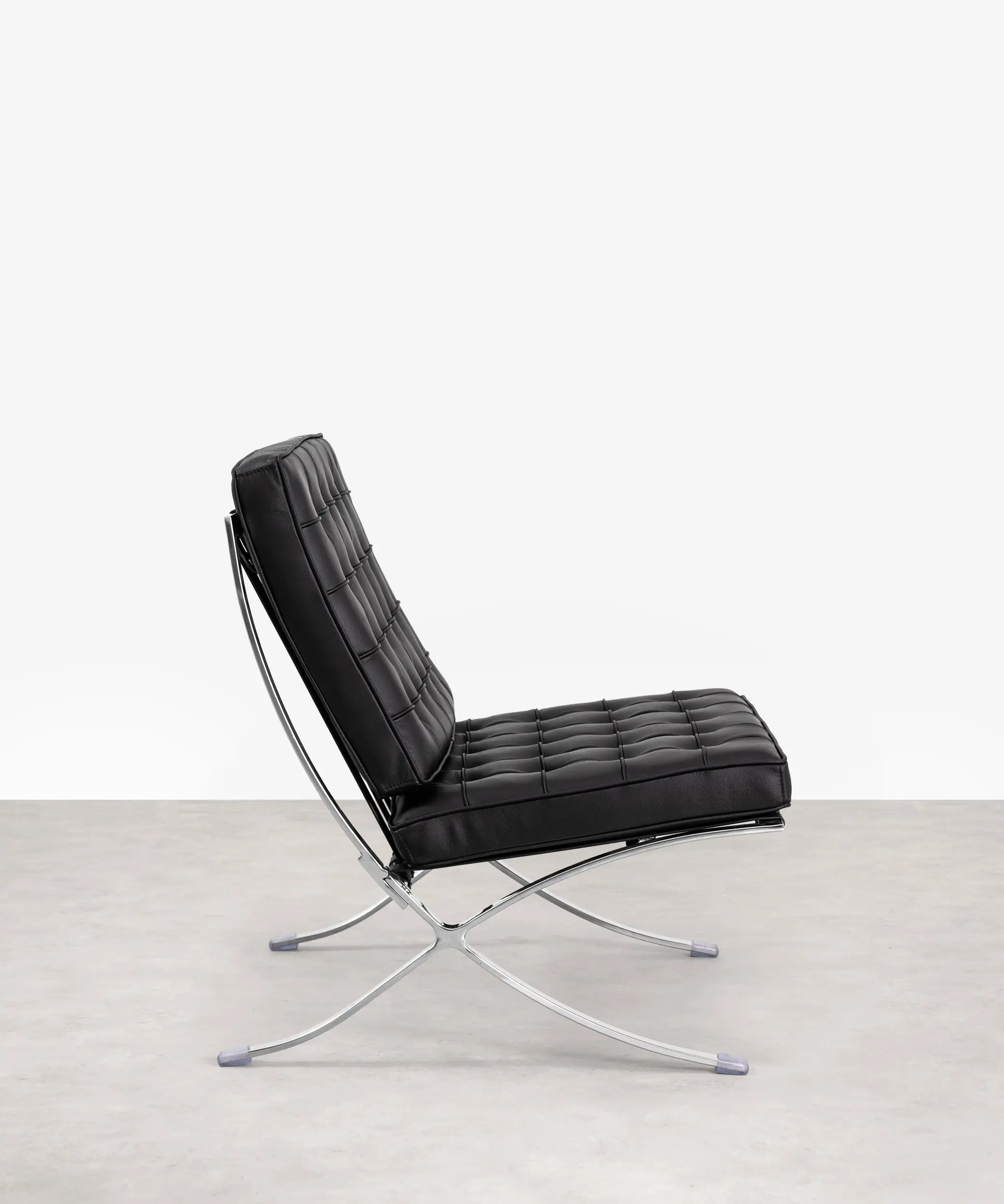 Silla de Acero Tapizada en Piel Italiana Seline - Image 4