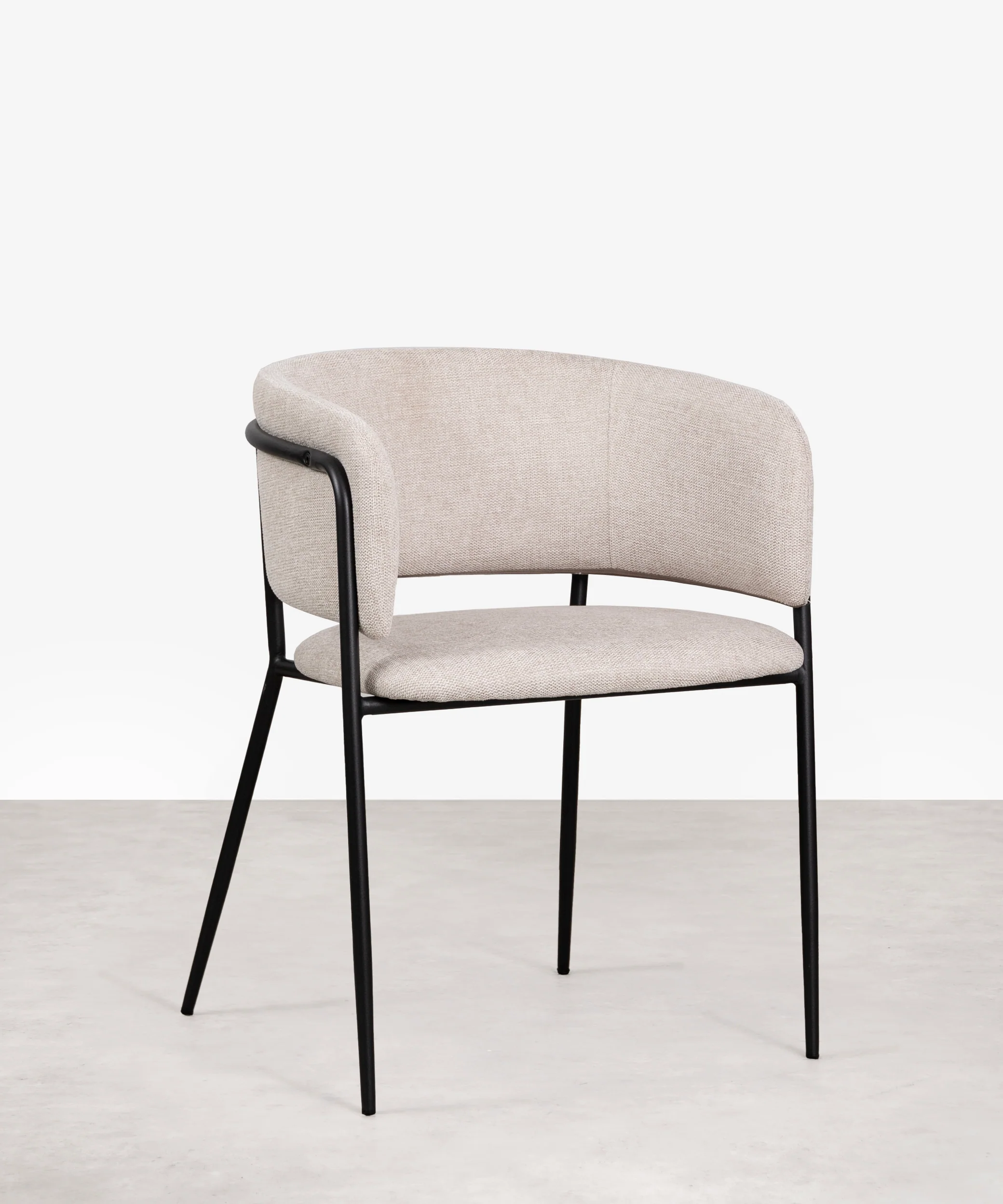 Silla de Comedor en Tela y Metal con Reposabrazos Teresa - Image 10