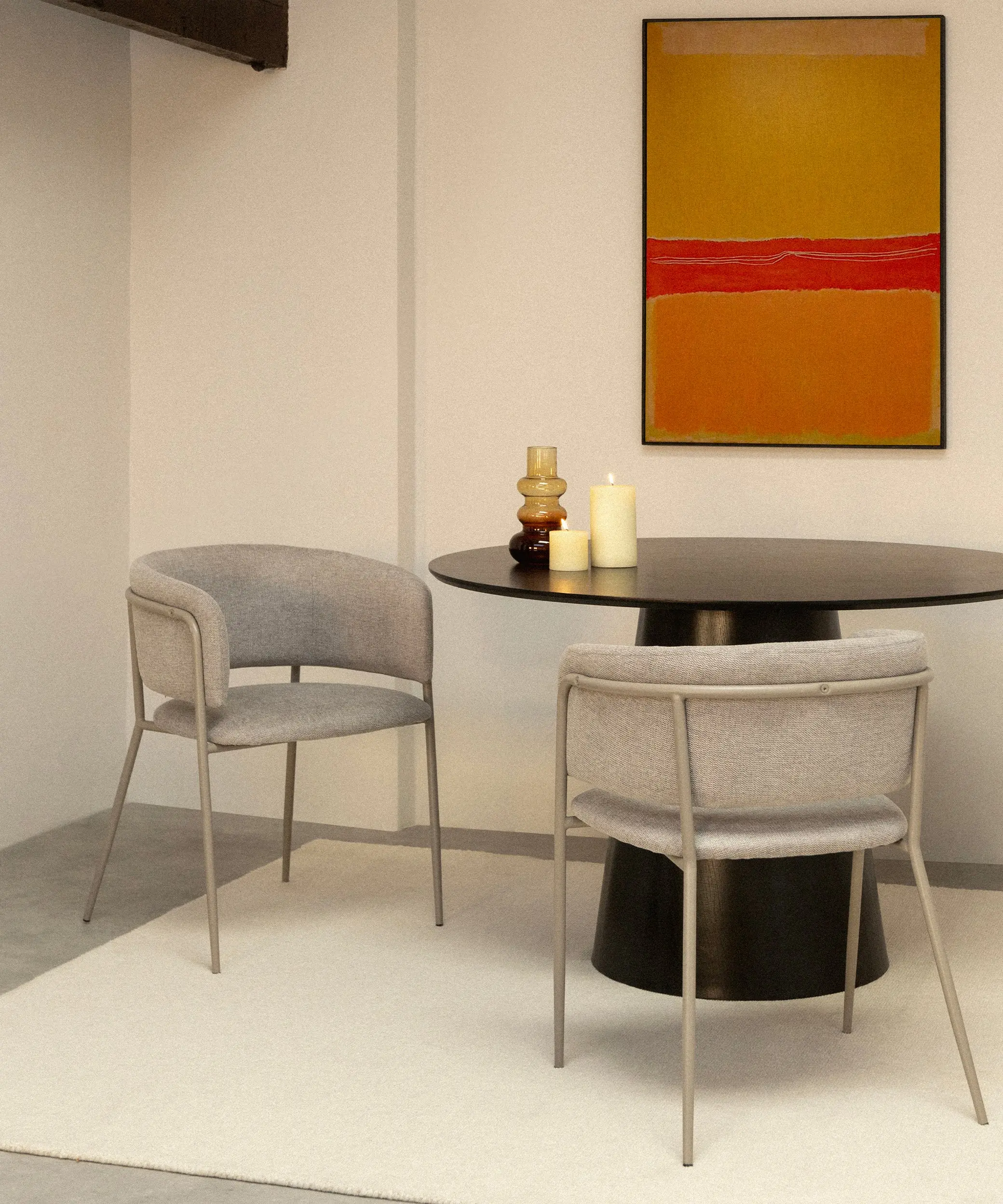 Silla de Comedor en Tela y Metal con Reposabrazos Teresa - Image 6