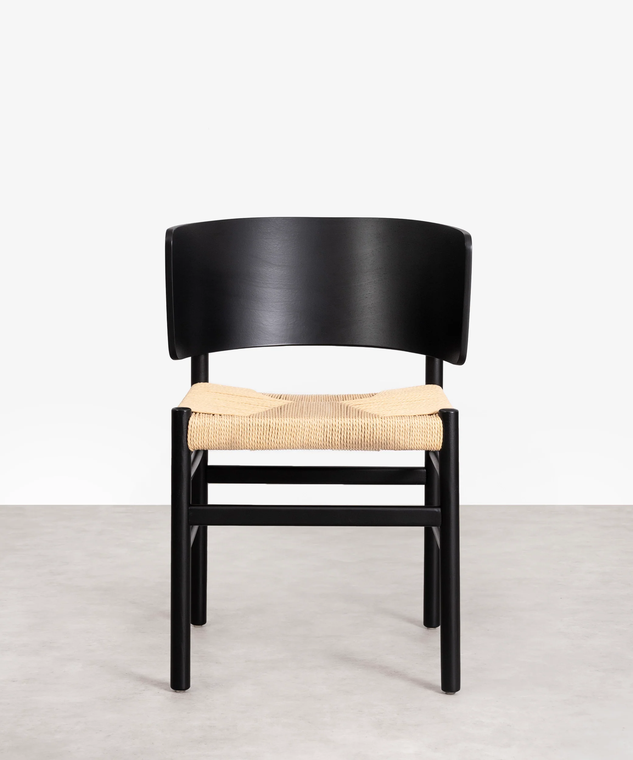 Silla de Comedor en Madera y Cuerda Trenzada Vesper - Image 3