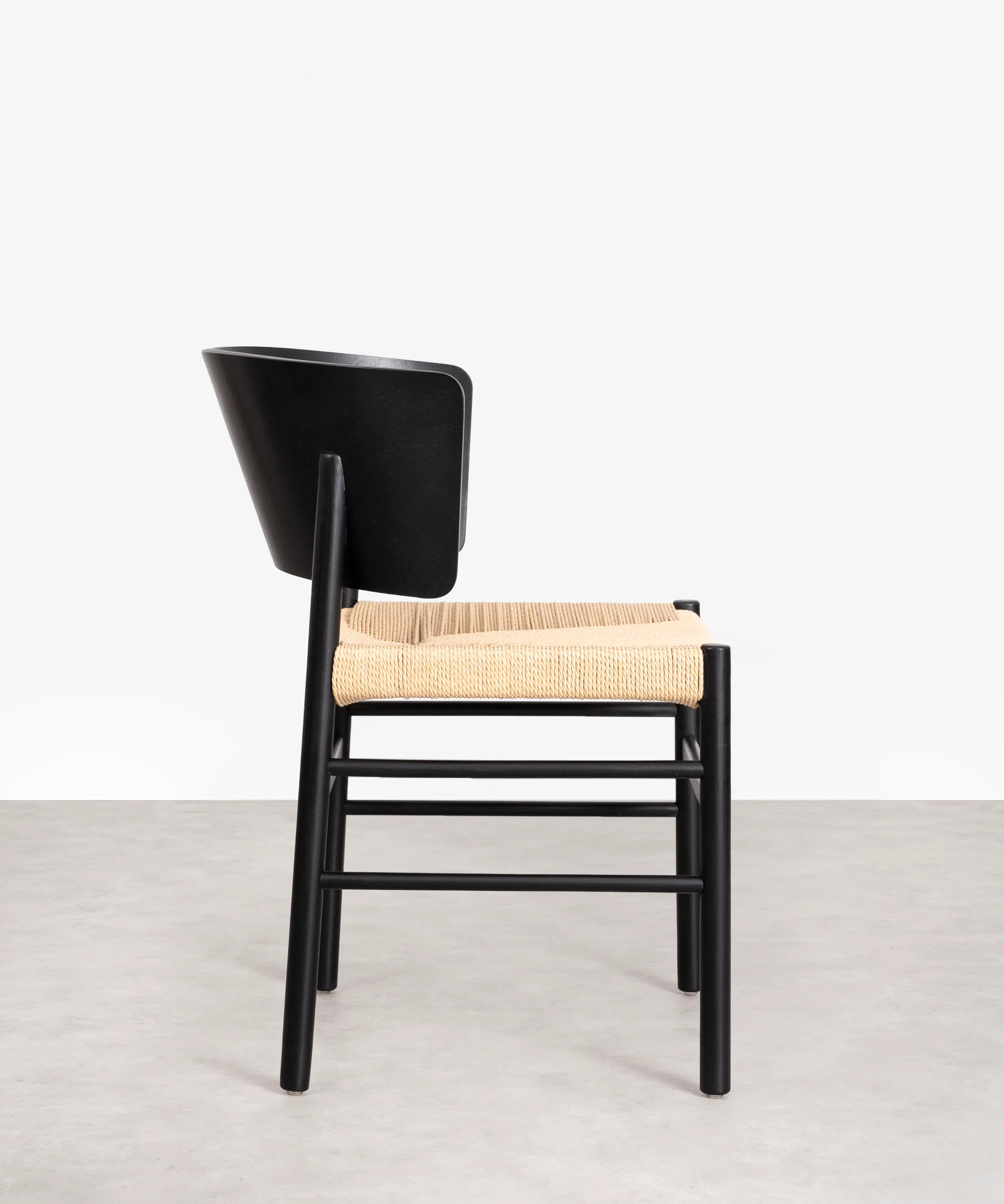 Silla de Comedor en Madera y Cuerda Trenzada Vesper - Image 4