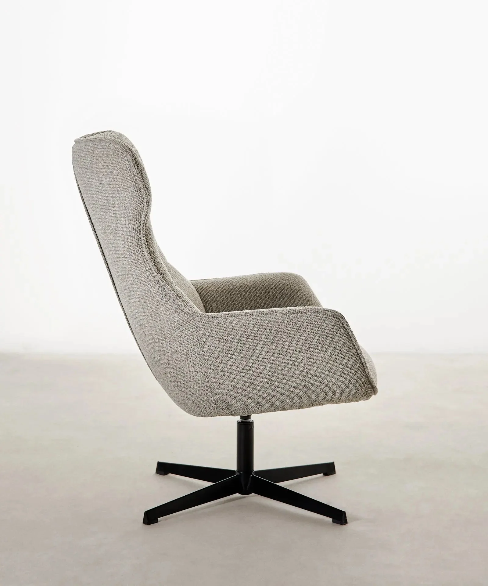 Sillón tapizado en tela bouclé Elsa - Image 12