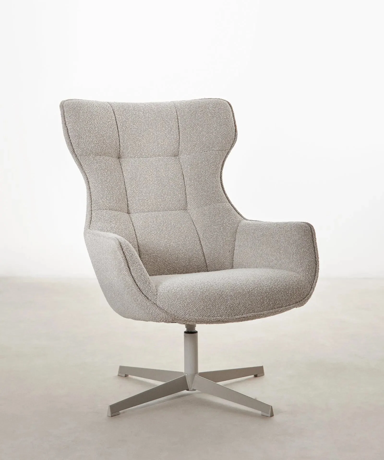 Sillón tapizado en tela bouclé Elsa - Image 3
