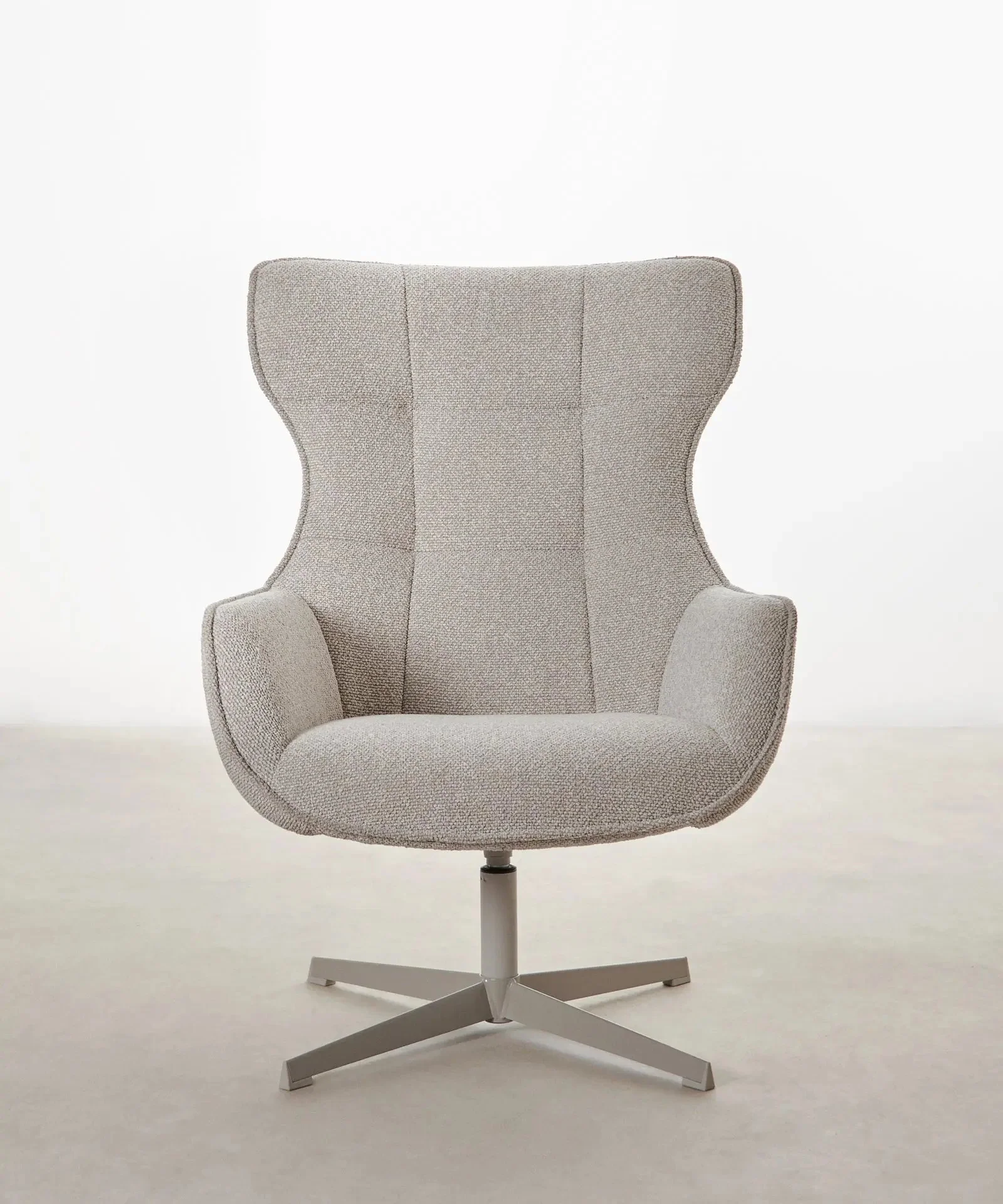 Sillón tapizado en tela bouclé Elsa - Image 6