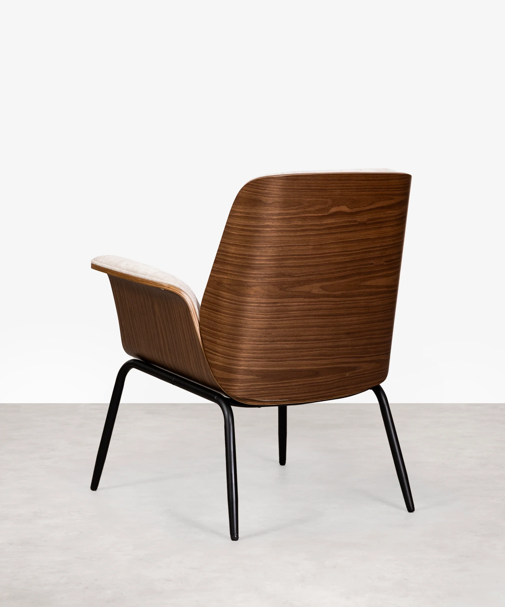 Sillón de Tela Chenilla y Madera Vick - Image 5