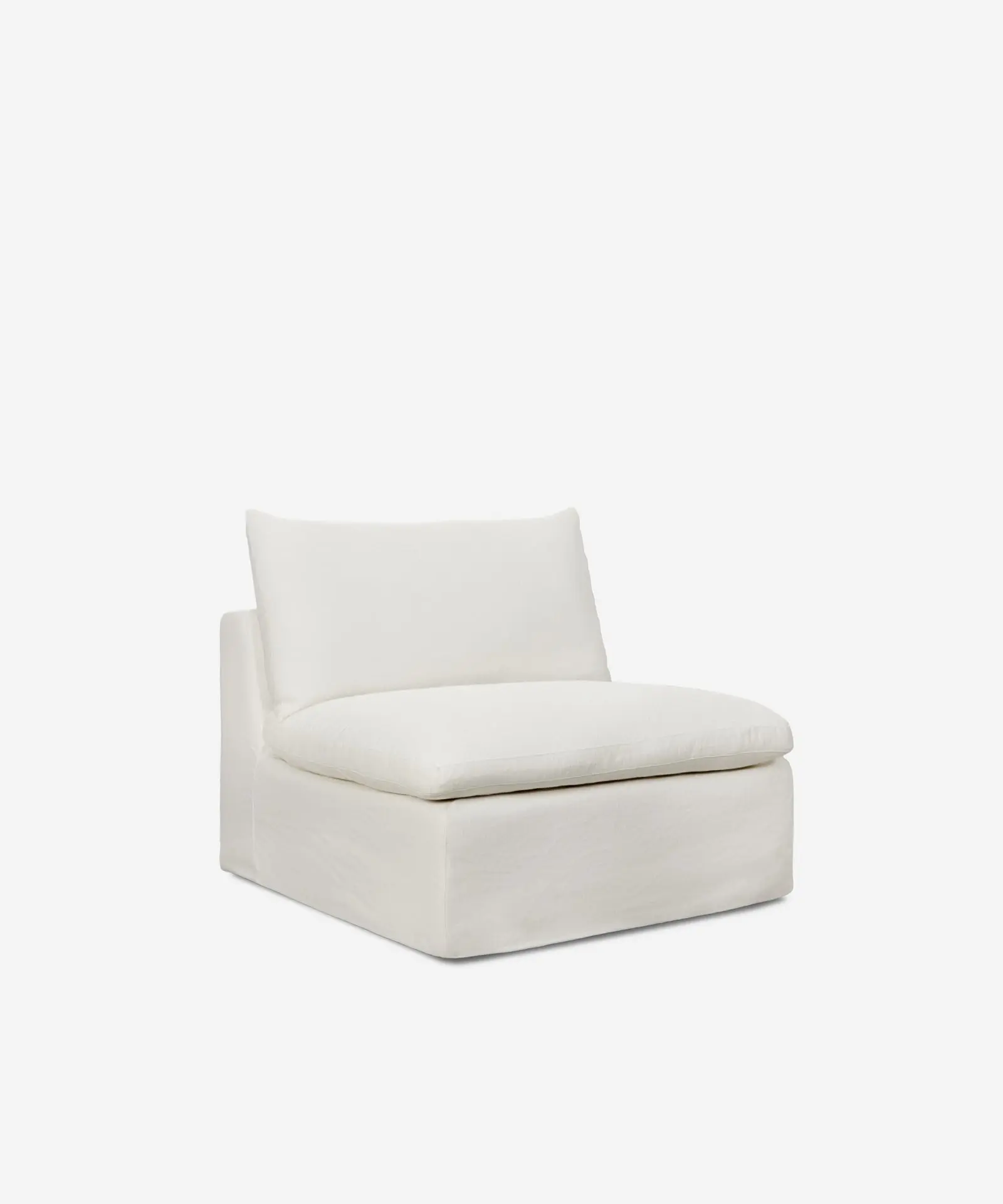 Sofá Modular Chaise Longue de Lino y Algodón 3 Plazas Stonem - Image 4