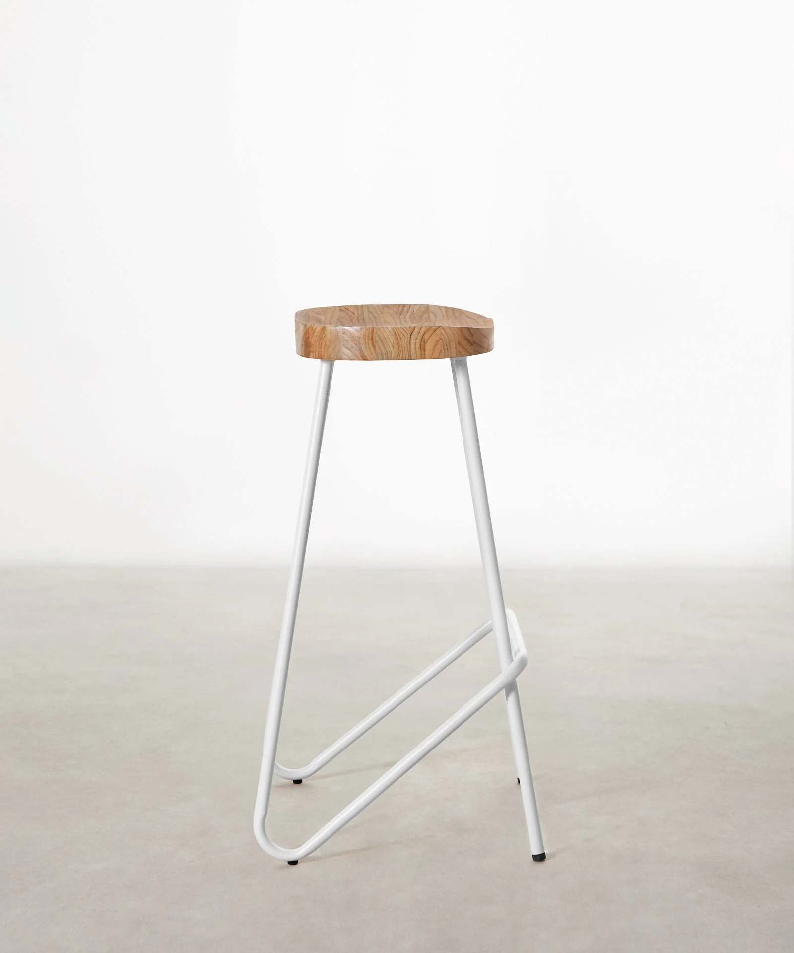 Taburete Alto en Acero y Madera Kai - Image 11