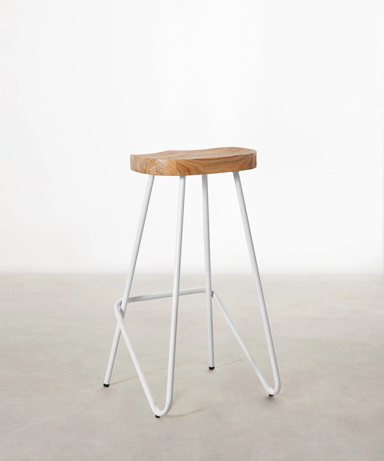 Taburete Alto en Acero y Madera Kai - Image 14