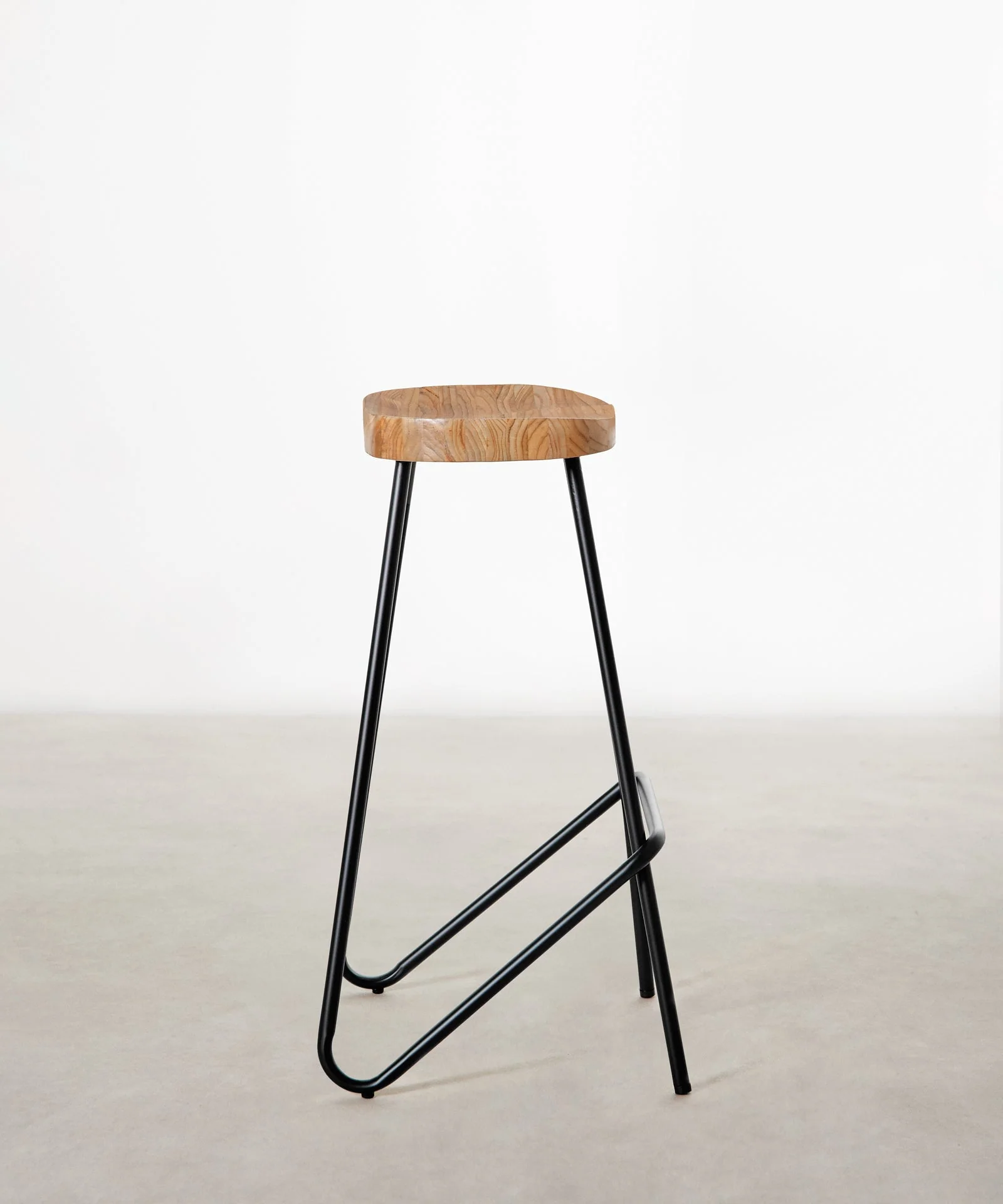 Taburete Alto en Acero y Madera Kai - Image 19