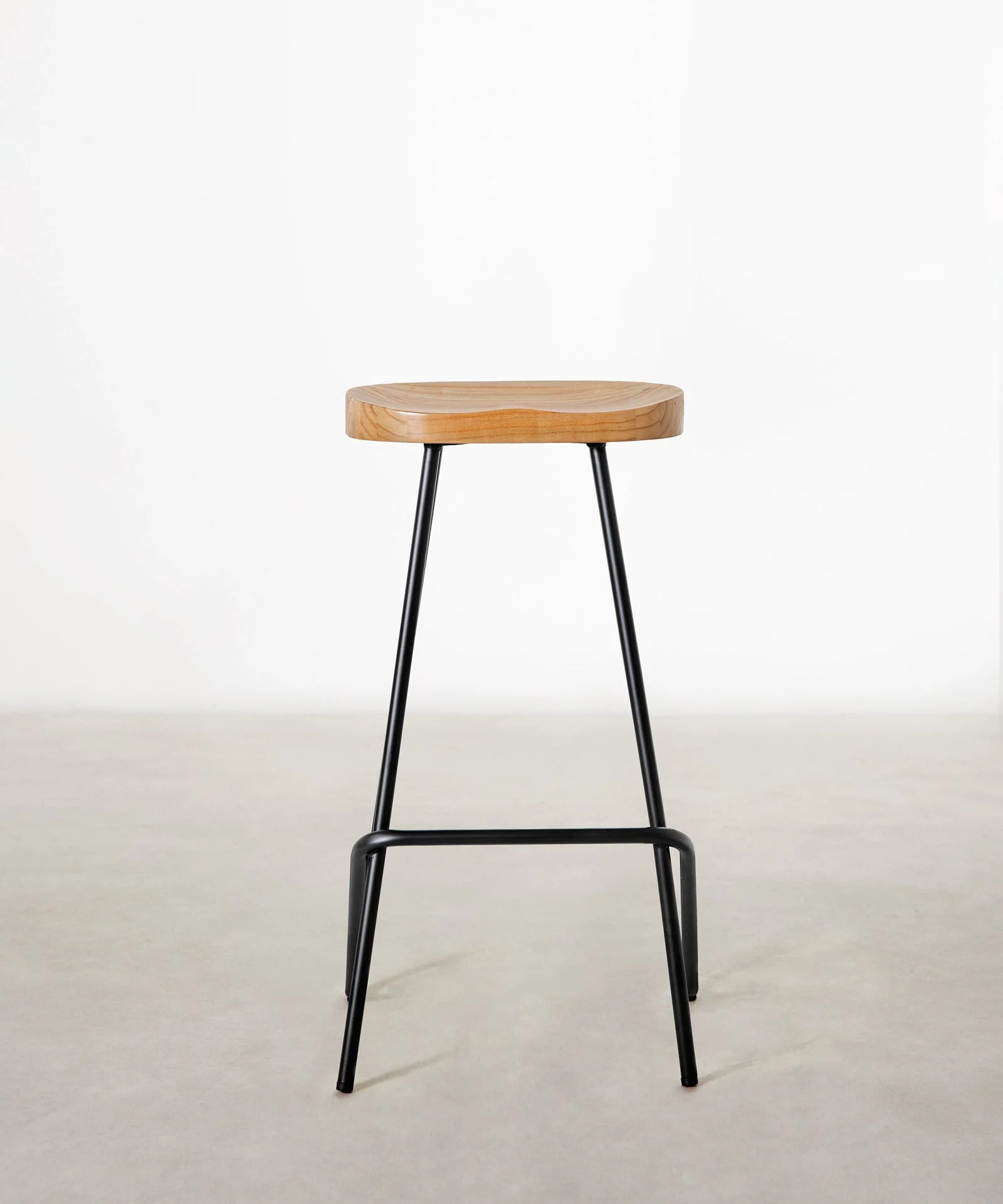 Taburete Alto en Acero y Madera Kai - Image 20