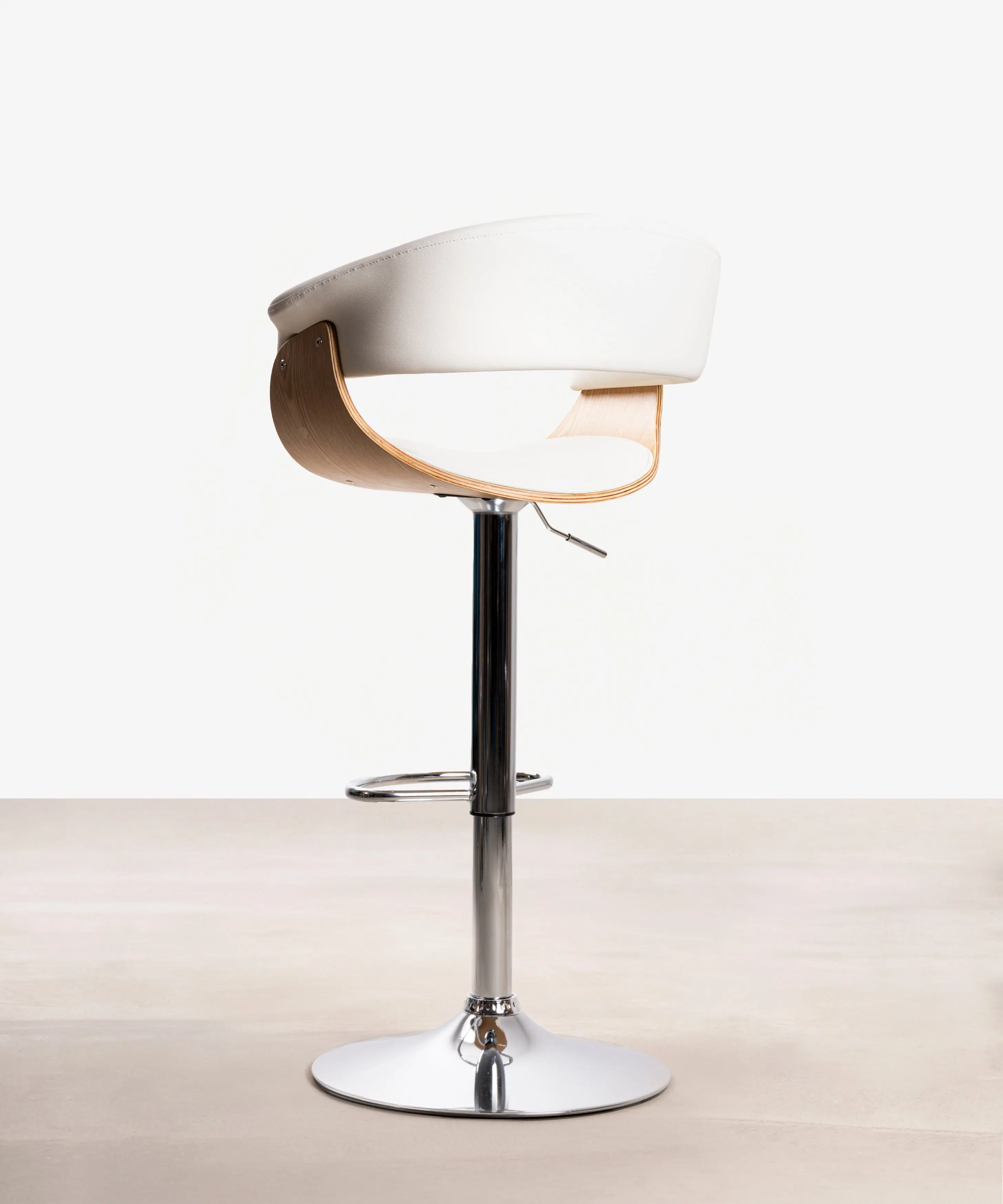 Taburete de Madera y Polipiel Regulable Beckett - Image 15